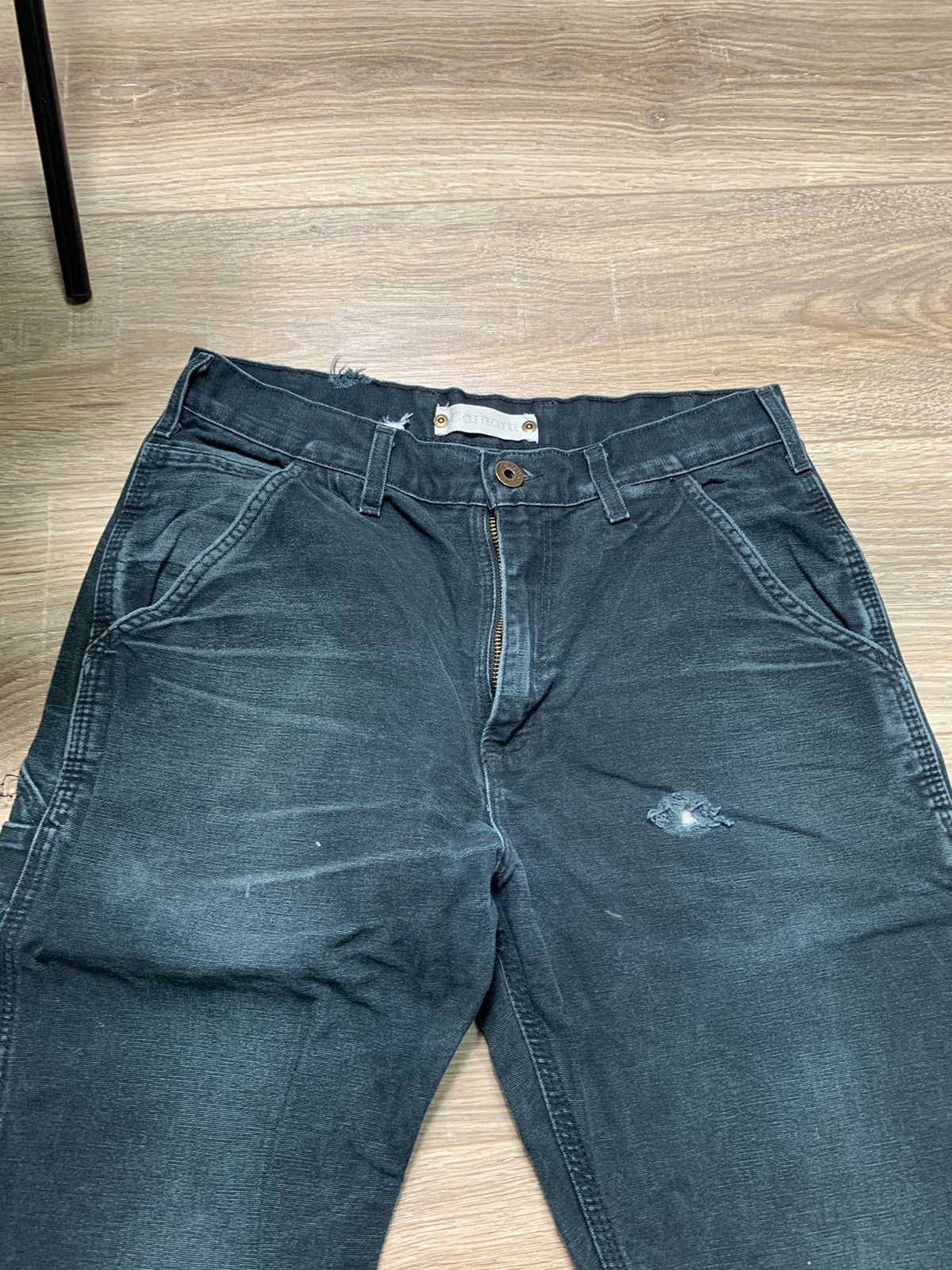 Carhartt × Vintage Vintage 90s Carhartt Distressed Faded Pants Size US 30 / EU 46 - 3 Thumbnail
