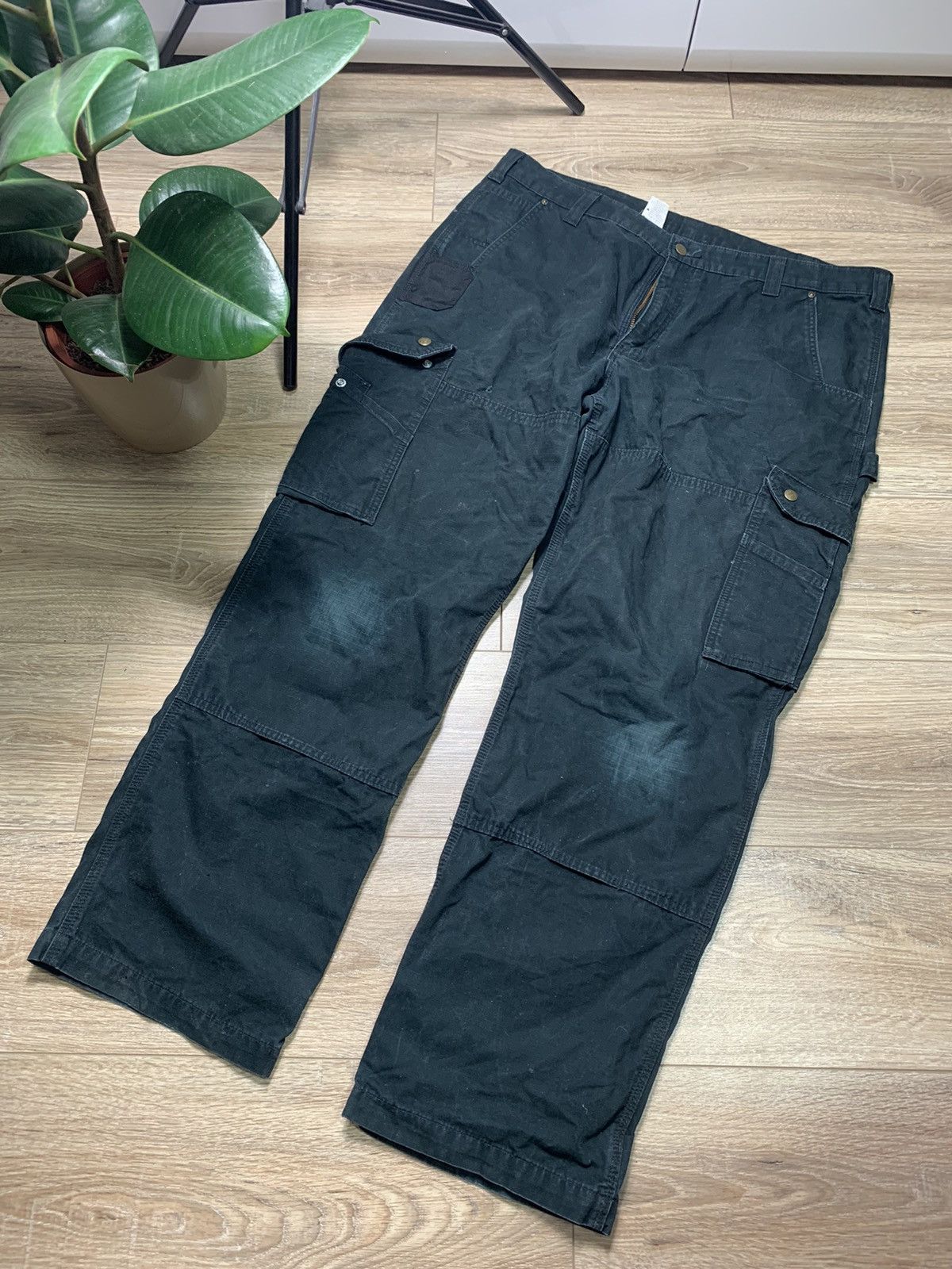 Carhartt × Vintage Vintage Carhartt double Knee Faded Work Pants Size US 40 / EU 56 - 1 Thumbnail