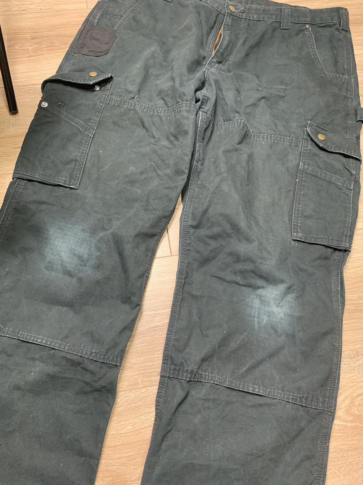 Carhartt × Vintage Vintage Carhartt double Knee Faded Work Pants Size US 40 / EU 56 - 2 Thumbnail