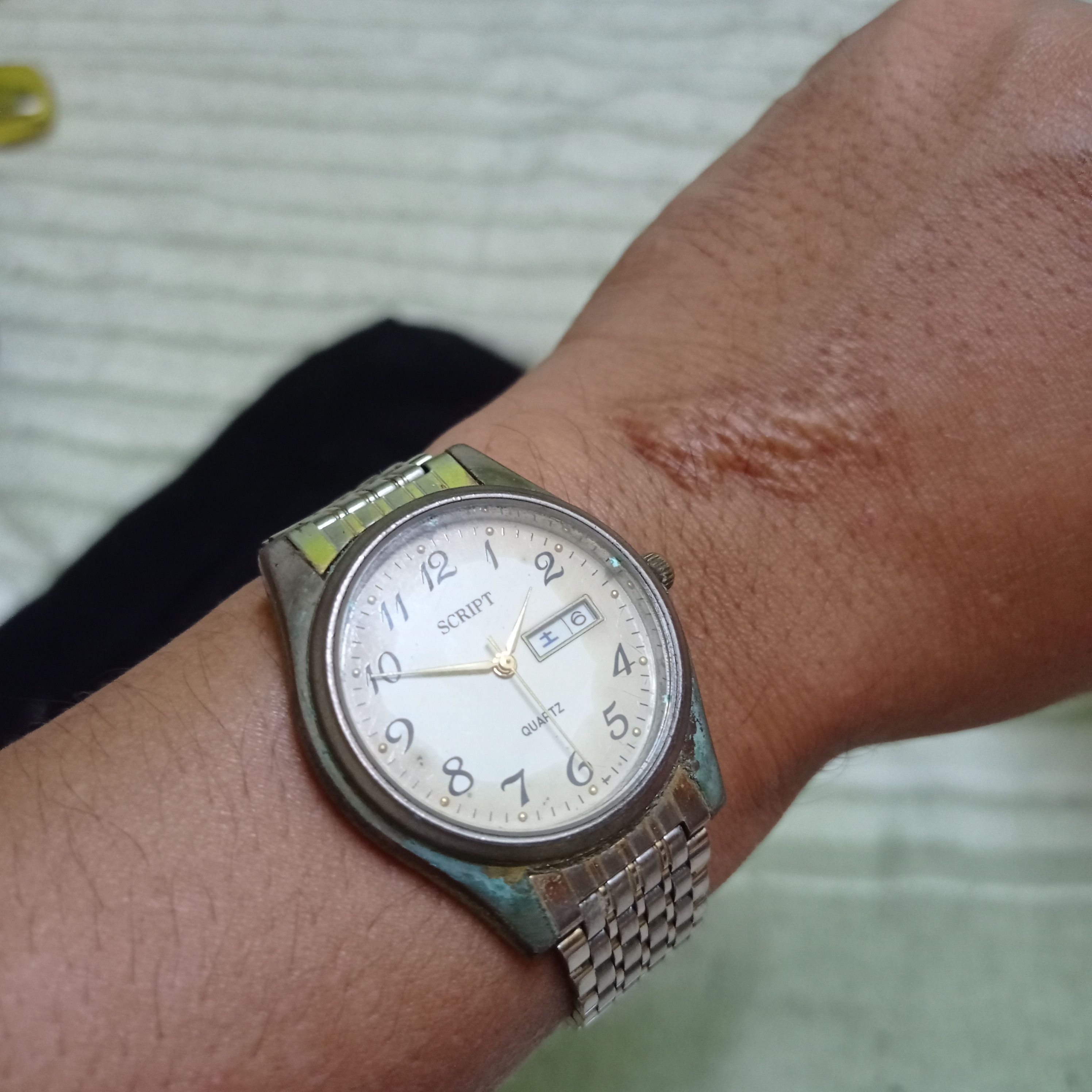 Vintage RETRO SCRIPT BY J.AXIS WATCH ❌ VINTAGE OLD WATCH Size ONE SIZE - 1 Thumbnail