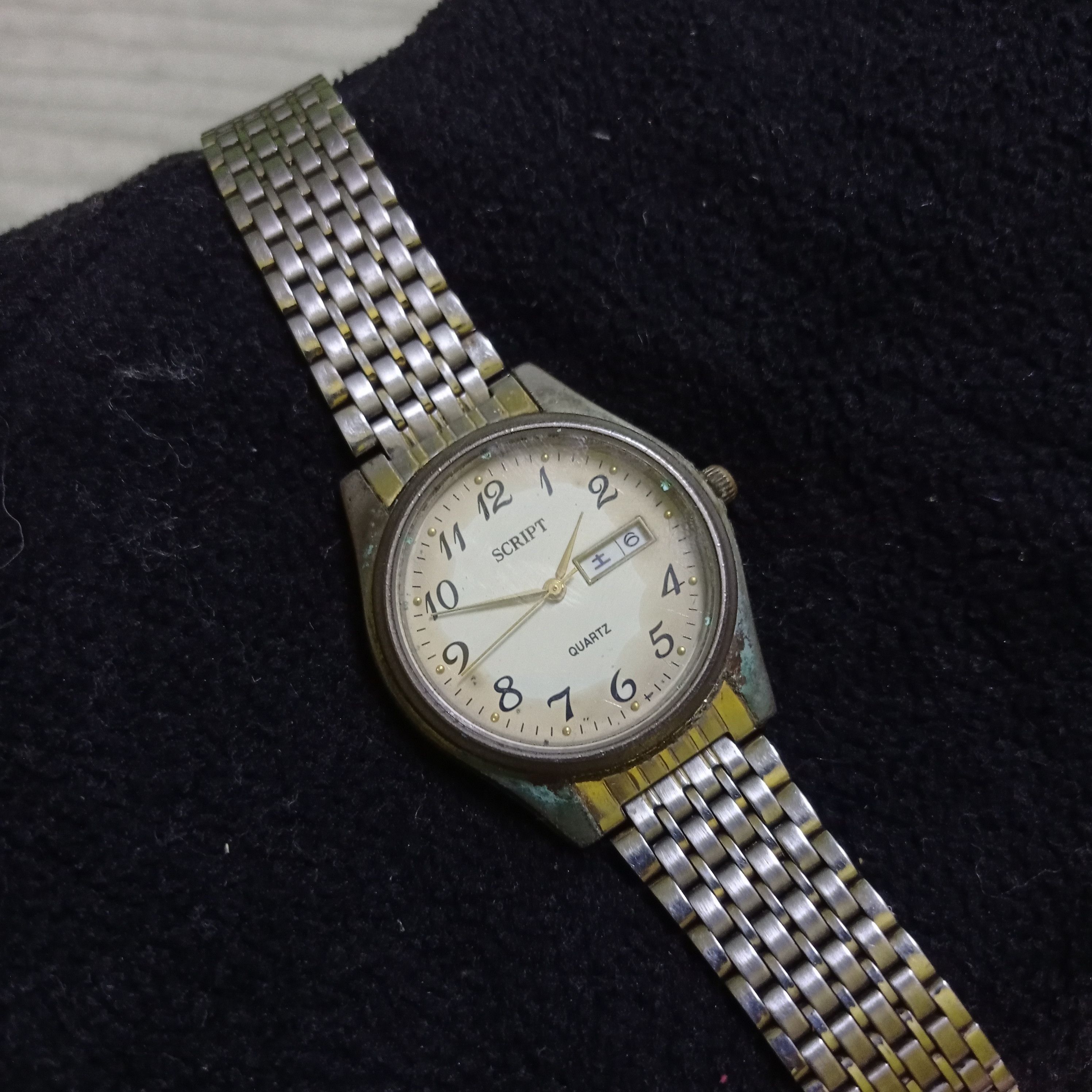 Vintage RETRO SCRIPT BY J.AXIS WATCH ❌ VINTAGE OLD WATCH Size ONE SIZE - 2 Thumbnail