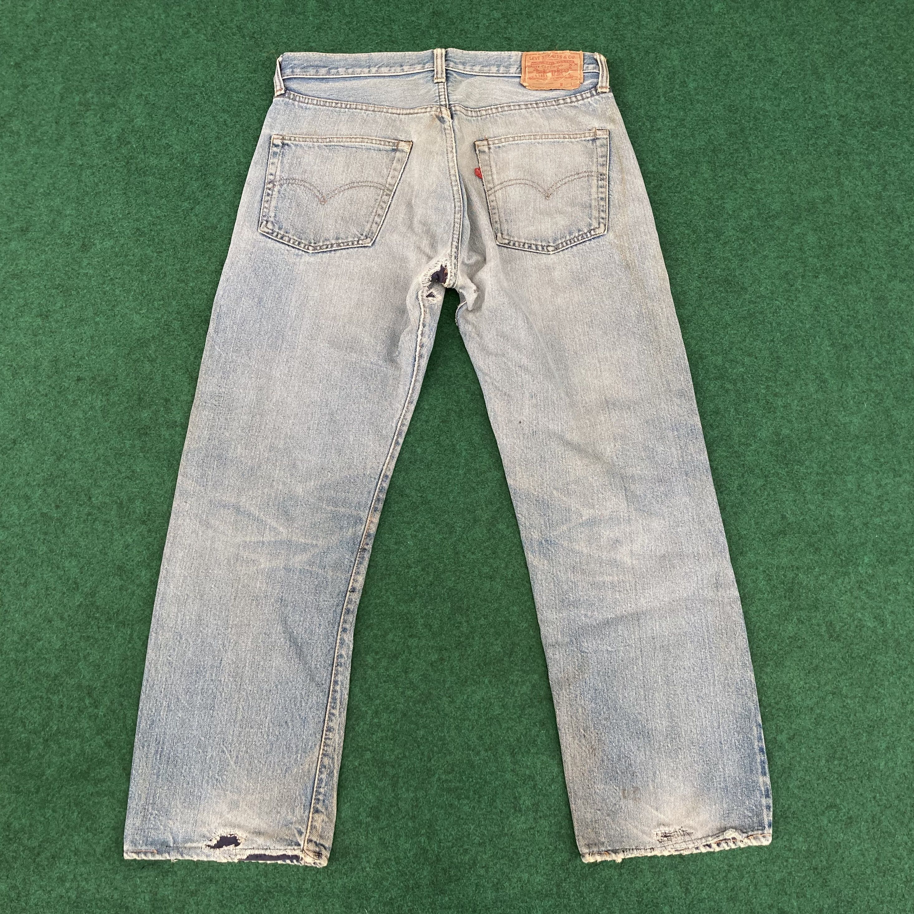 Levi's 32x27 Vtg 501 Levis Small E Redline Selvedge Jeans Size US 32 / EU 48 - 12 Thumbnail