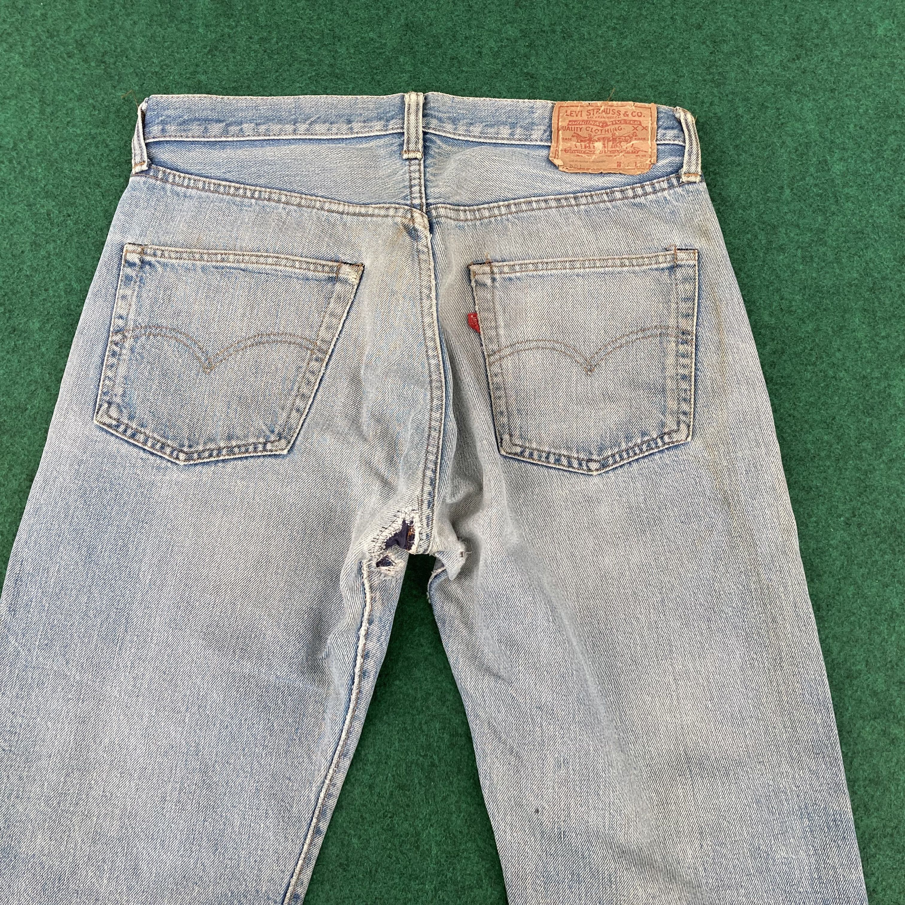 Levi's 32x27 Vtg 501 Levis Small E Redline Selvedge Jeans Size US 32 / EU 48 - 11 Thumbnail