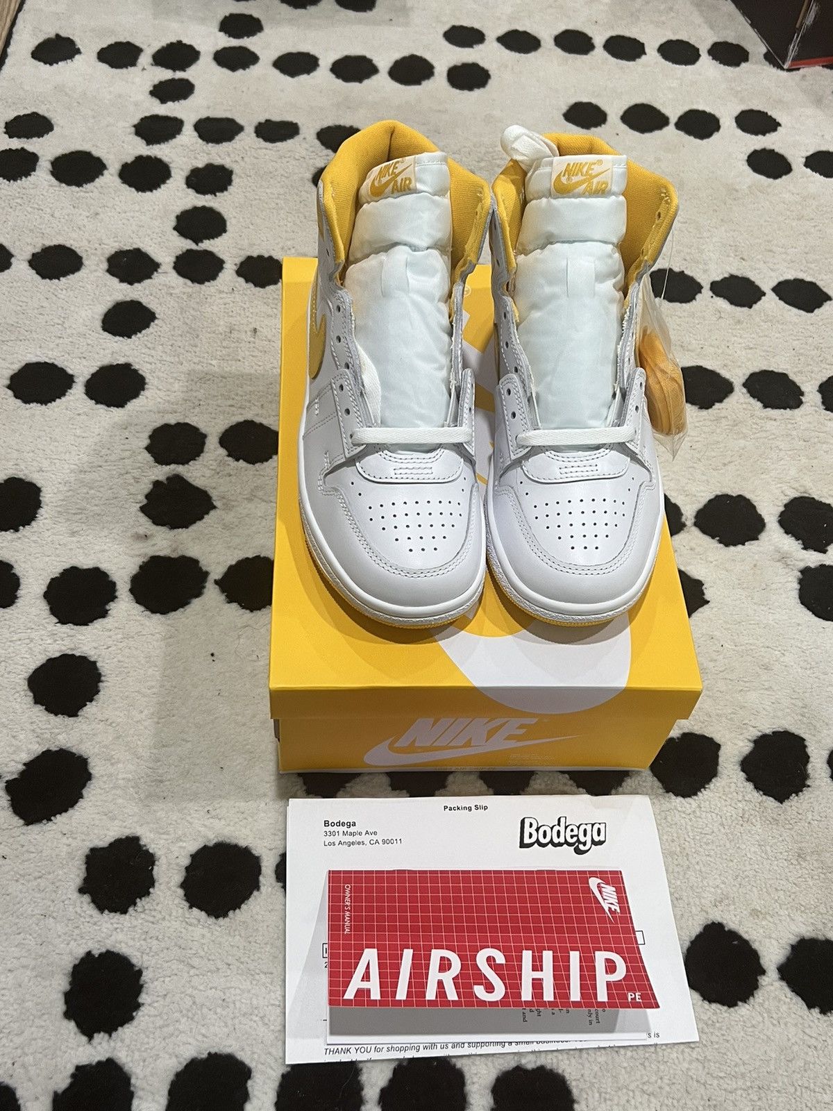 Nike x Jordan Air Ship “University Gold”