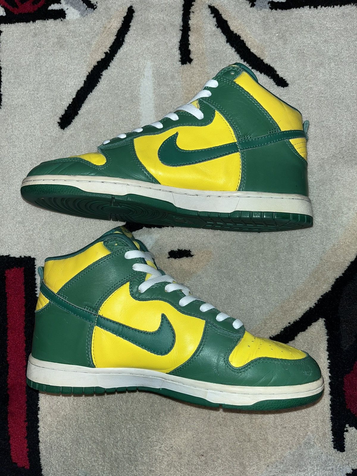 Nike × Vintage Vintage Nike Dunk High Brazil 2006 OG Size 10 Size US 10 / EU 43 - 2 Thumbnail