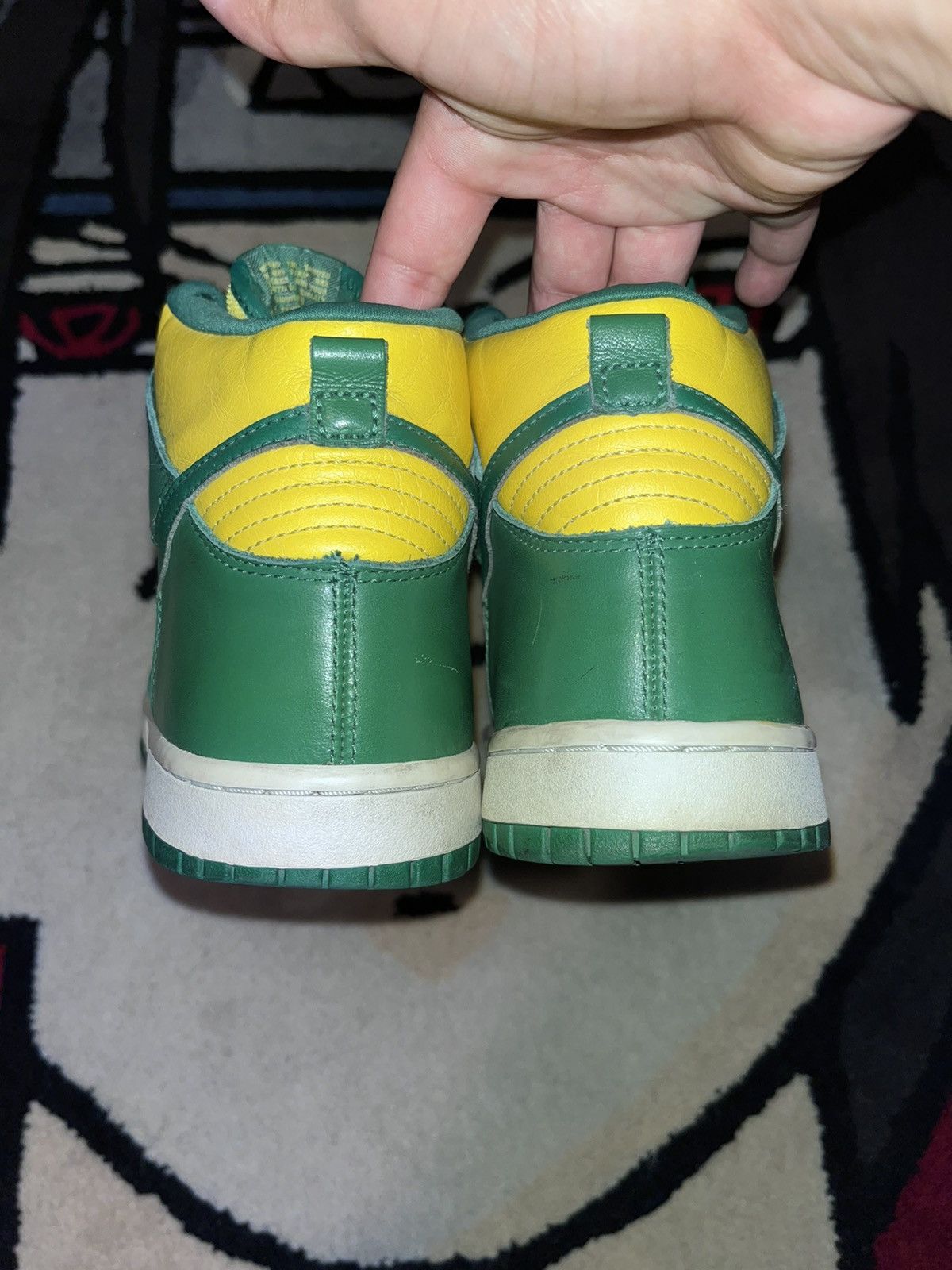 Nike × Vintage Vintage Nike Dunk High Brazil 2006 OG Size 10 Size US 10 / EU 43 - 4 Thumbnail