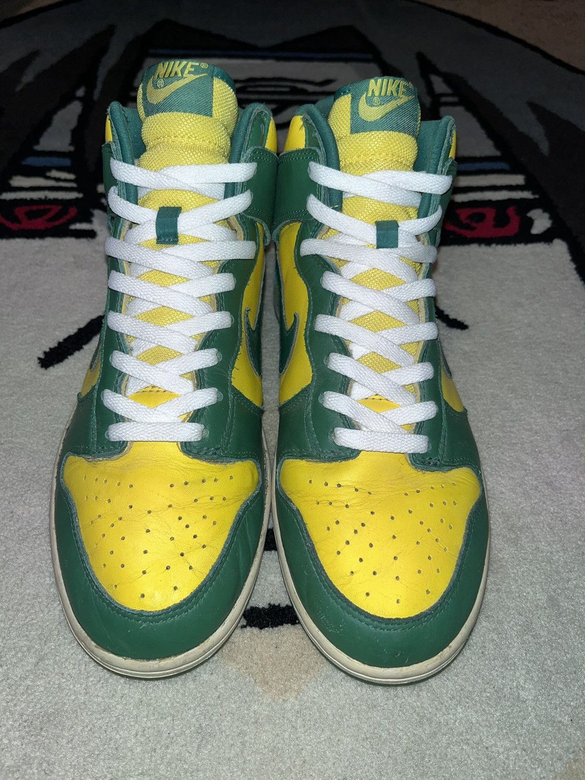 Nike × Vintage Vintage Nike Dunk High Brazil 2006 OG Size 10 Size US 10 / EU 43 - 3 Thumbnail