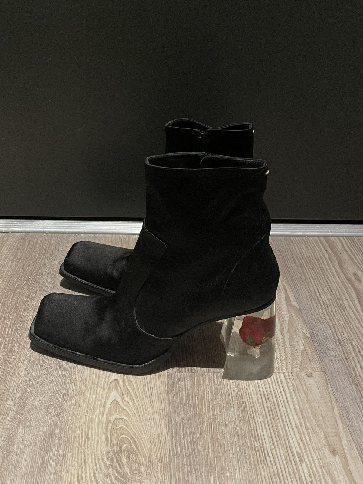 maison margiela rose and cigarette boots