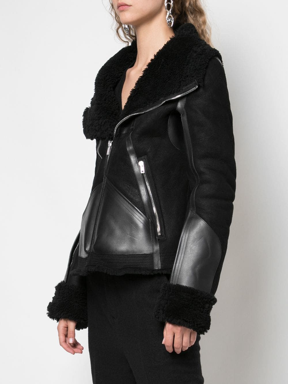 Rick owens Geo Shearling Jacket