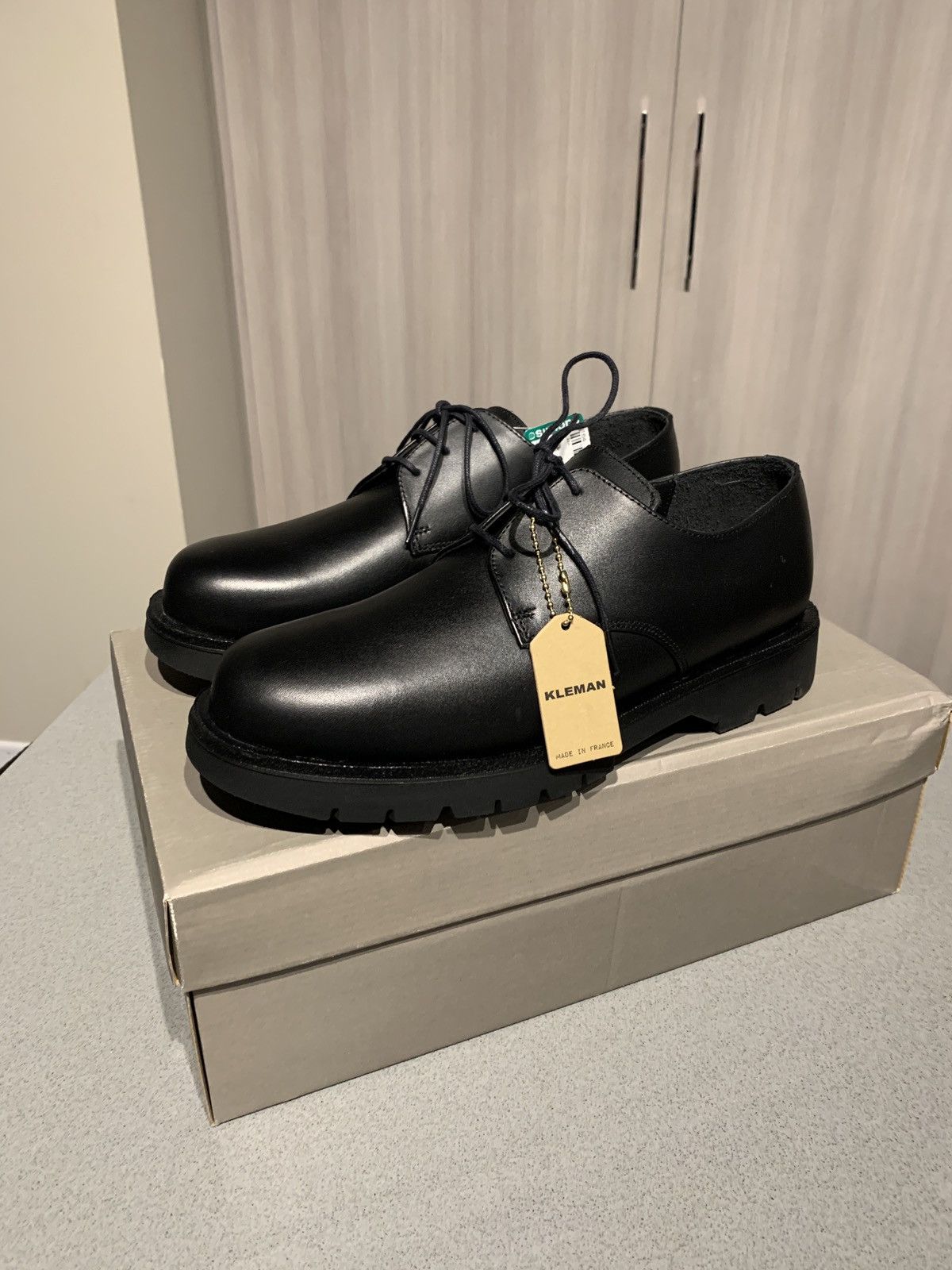 Kleman Dormance P1 Black Leather Derby Shoe Size 40 | Grailed