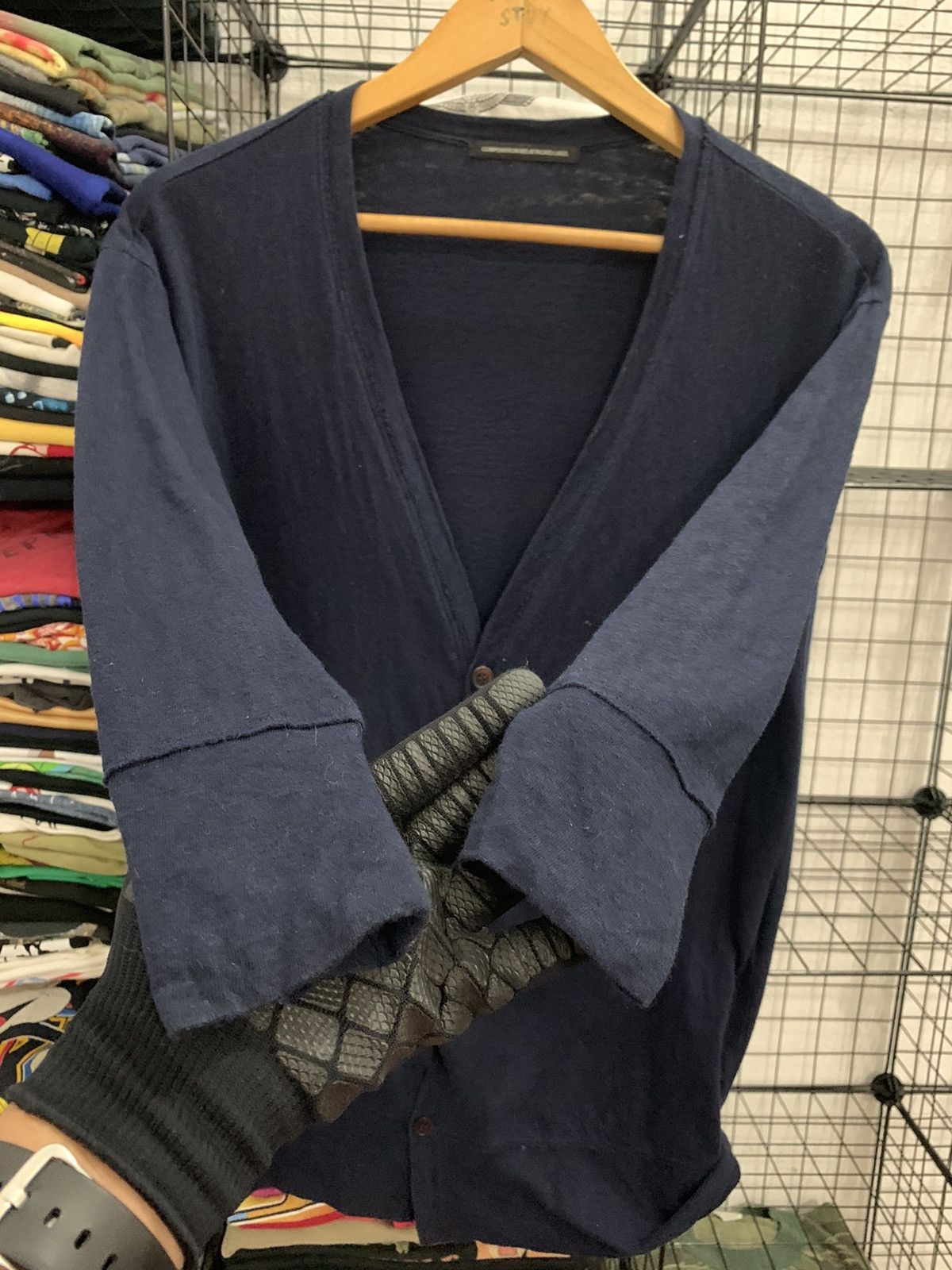 Yohji Yamamoto Y’s by Yohji Yamamoto Cardigan Shirt Cotton Fabric Size US S / EU 44-46 / 1 - 4 Thumbnail