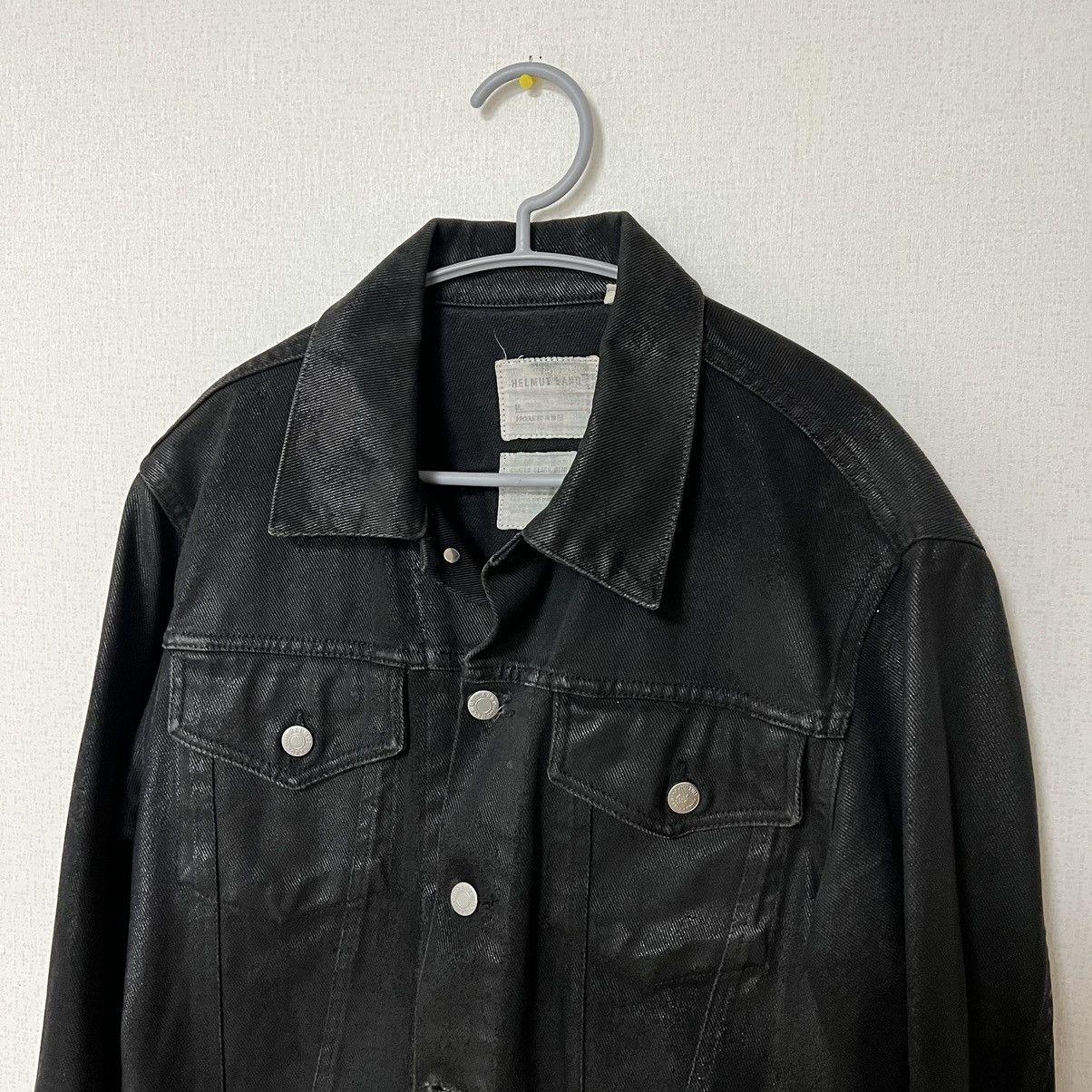 Helmut Lang 1999 Coated Denim Jacket | Grailed