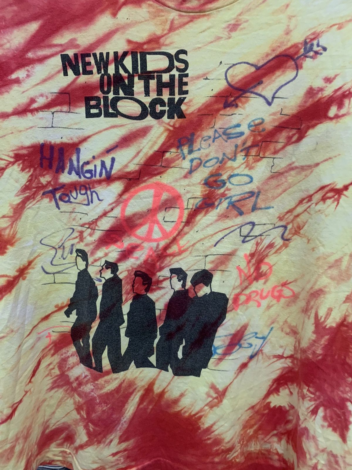 Band Tees 🔥VINTAGE 1989 NEW KIDS ON THE BLOCK TIE DIY CONCERT GKD Size US L / EU 52-54 / 3 - 3 Thumbnail
