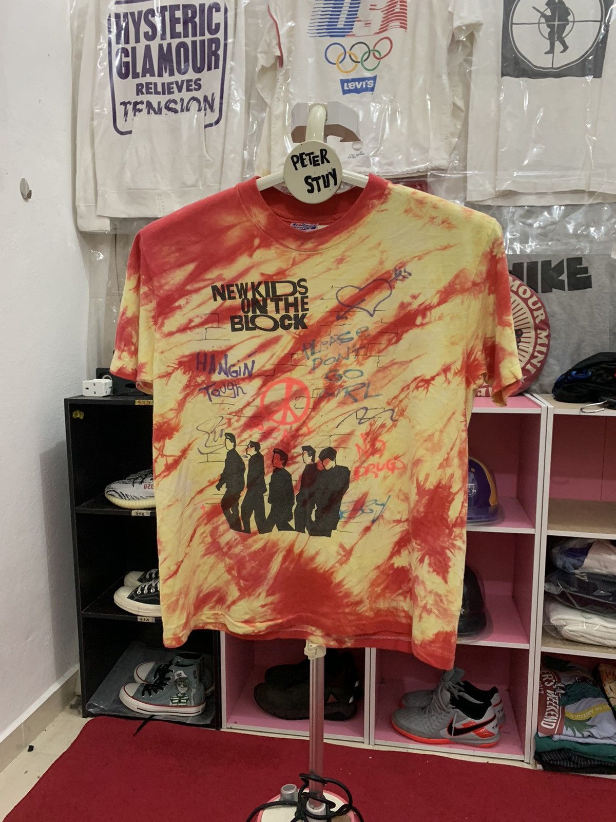 Band Tees 🔥VINTAGE 1989 NEW KIDS ON THE BLOCK TIE DIY CONCERT GKD Size US L / EU 52-54 / 3 - 1 Thumbnail