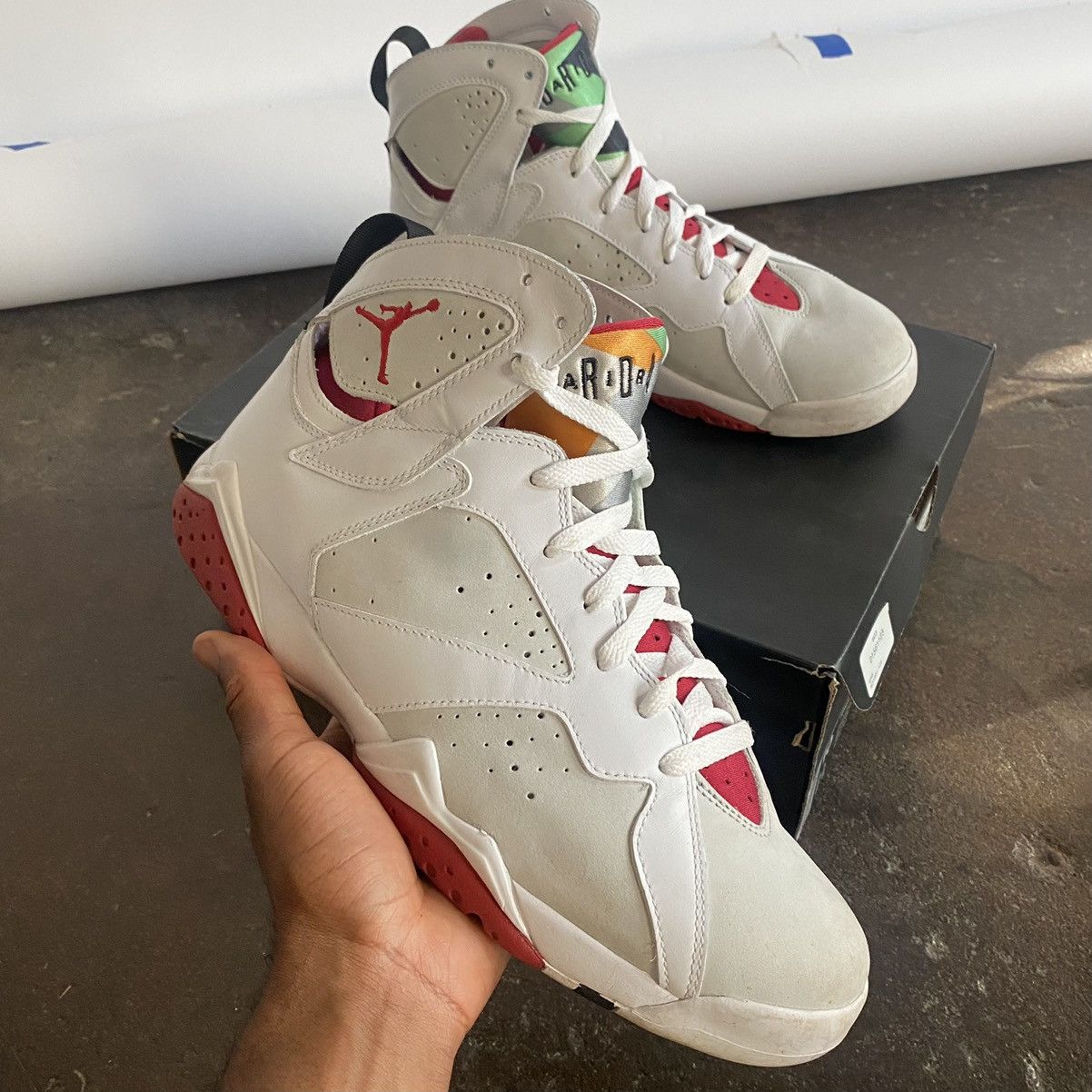 Air Jordan 7 Hare 2008 Grailed