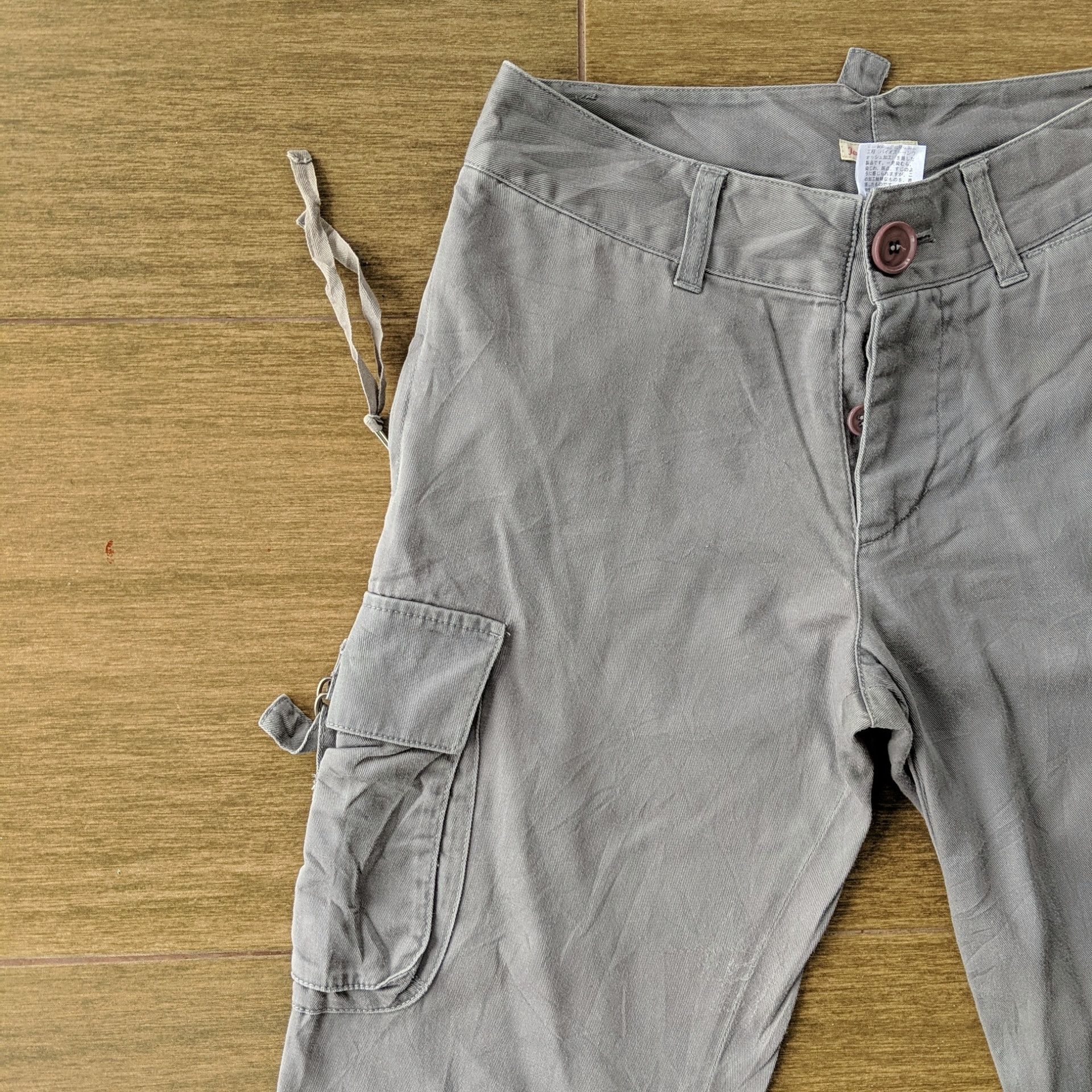 Japanese Brand × Vintage Jouer Ai La Pupe Zipper Multi Rare Pocket Tac Cargo Pants Size US 26 / EU 42 - 3 Thumbnail