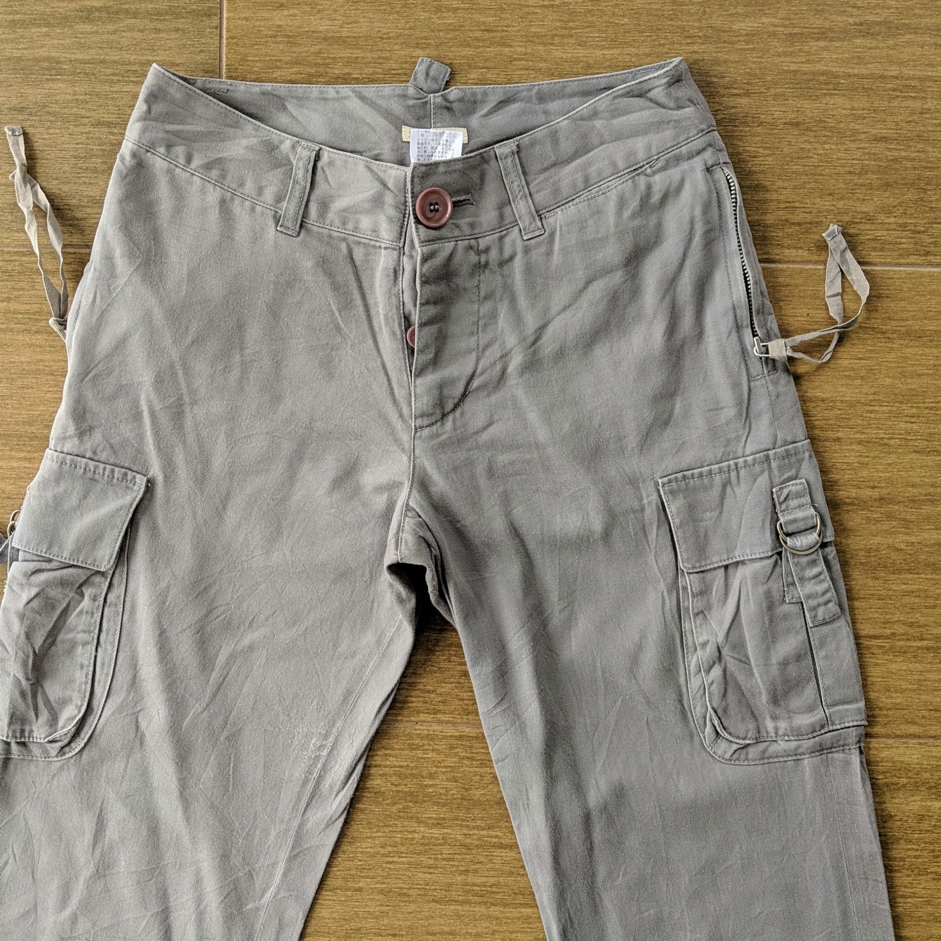 Japanese Brand × Vintage Jouer Ai La Pupe Zipper Multi Rare Pocket Tac Cargo Pants Size US 26 / EU 42 - 2 Thumbnail