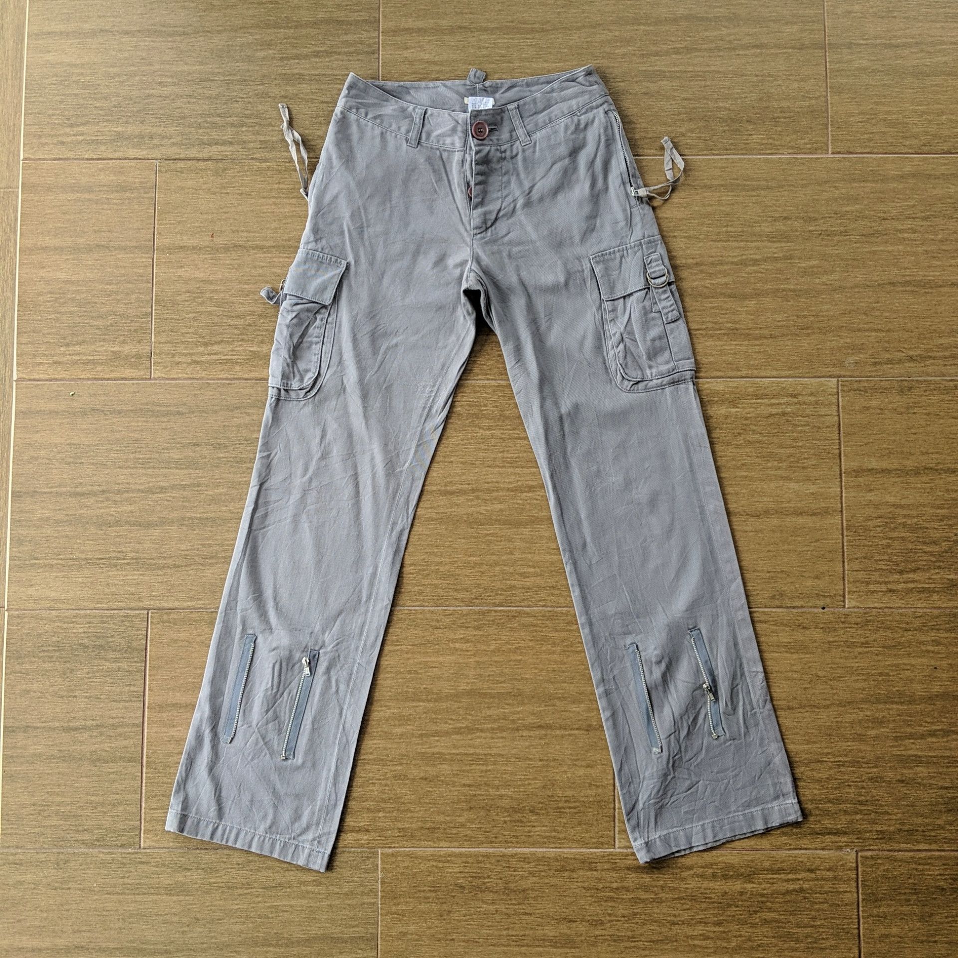 Japanese Brand × Vintage Jouer Ai La Pupe Zipper Multi Rare Pocket Tac Cargo Pants Size US 26 / EU 42 - 1 Thumbnail