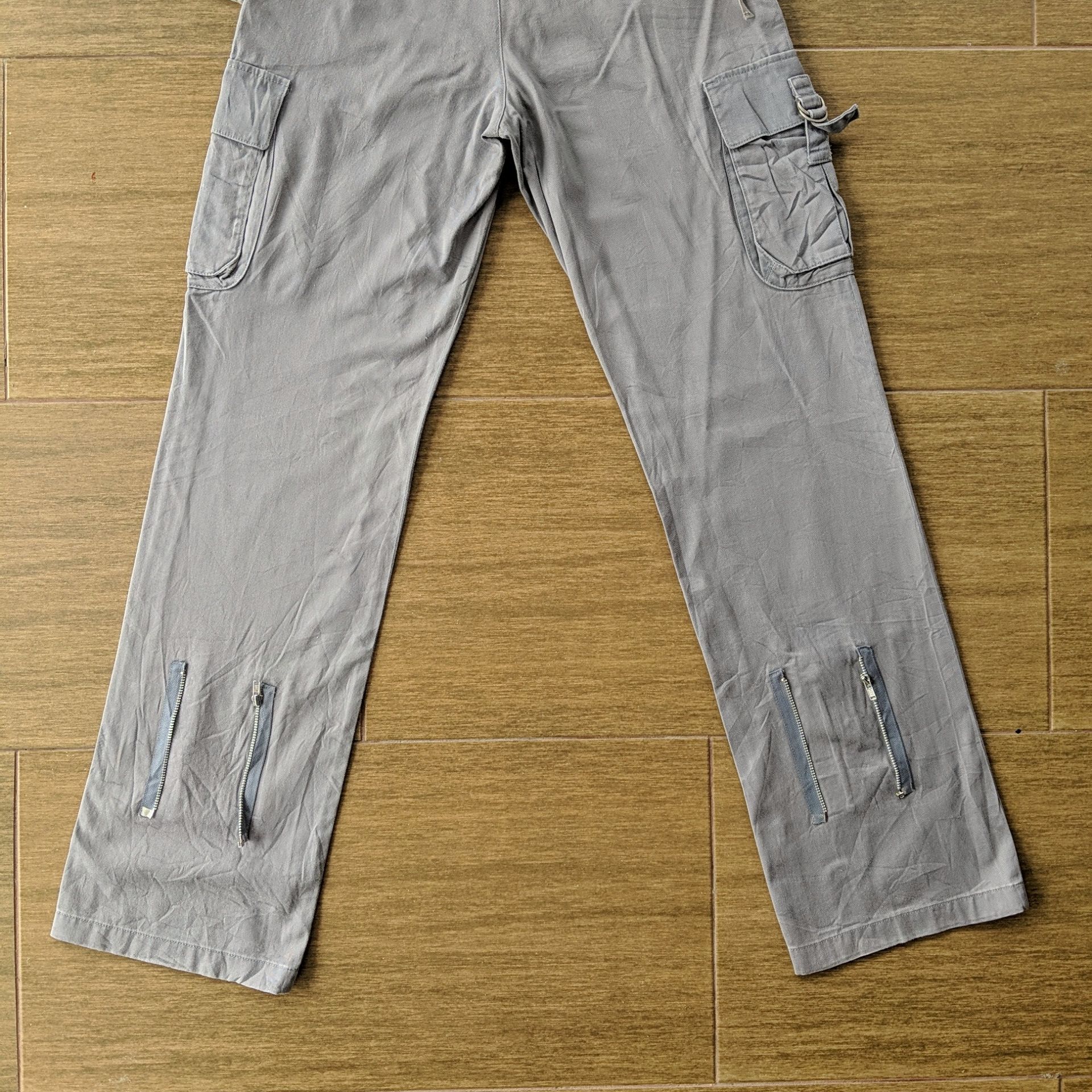 Japanese Brand × Vintage Jouer Ai La Pupe Zipper Multi Rare Pocket Tac Cargo Pants Size US 26 / EU 42 - 14 Thumbnail
