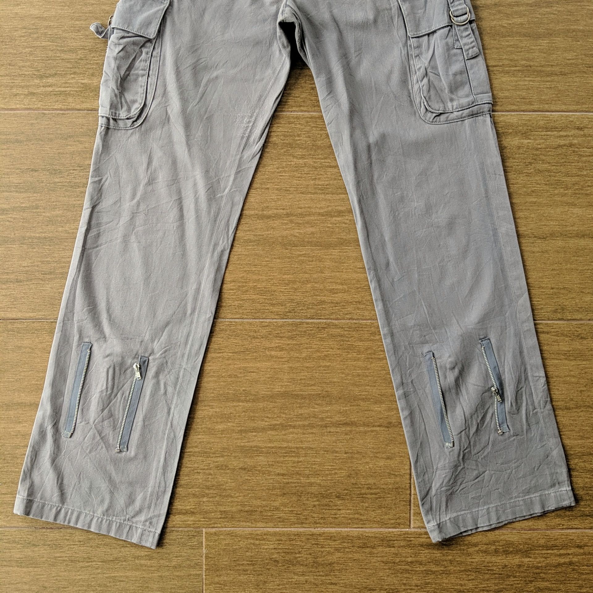Japanese Brand × Vintage Jouer Ai La Pupe Zipper Multi Rare Pocket Tac Cargo Pants Size US 26 / EU 42 - 5 Thumbnail