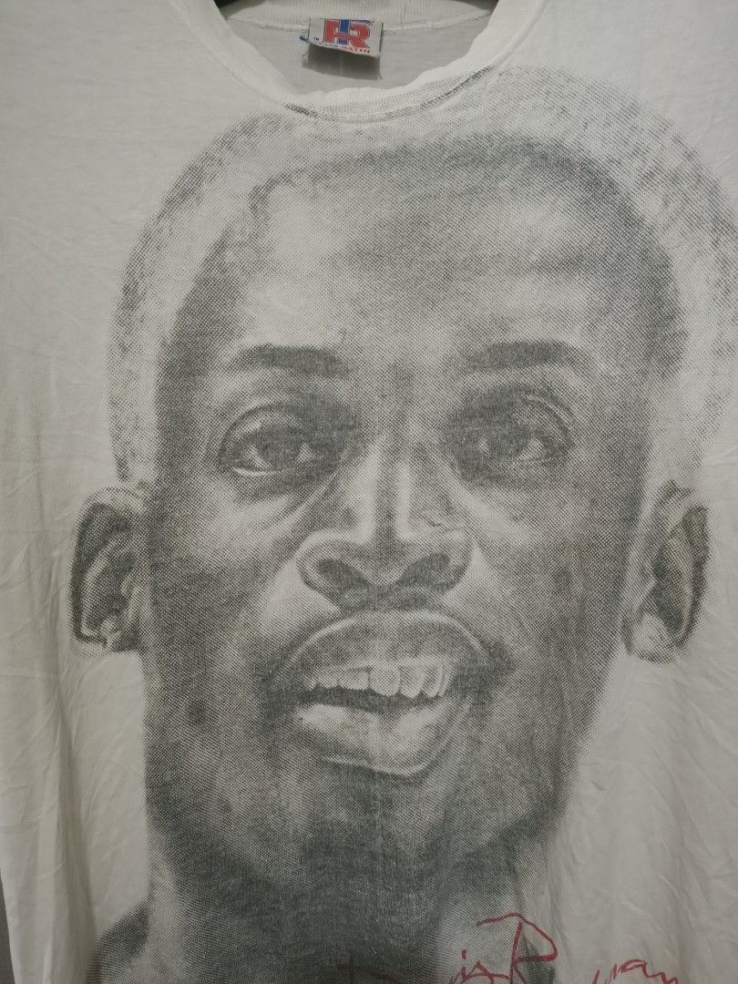 Rap Tees 90s Rodman Portrait Tee – Distressed NBA Grail Size US L / EU 52-54 / 3 - 2 Thumbnail