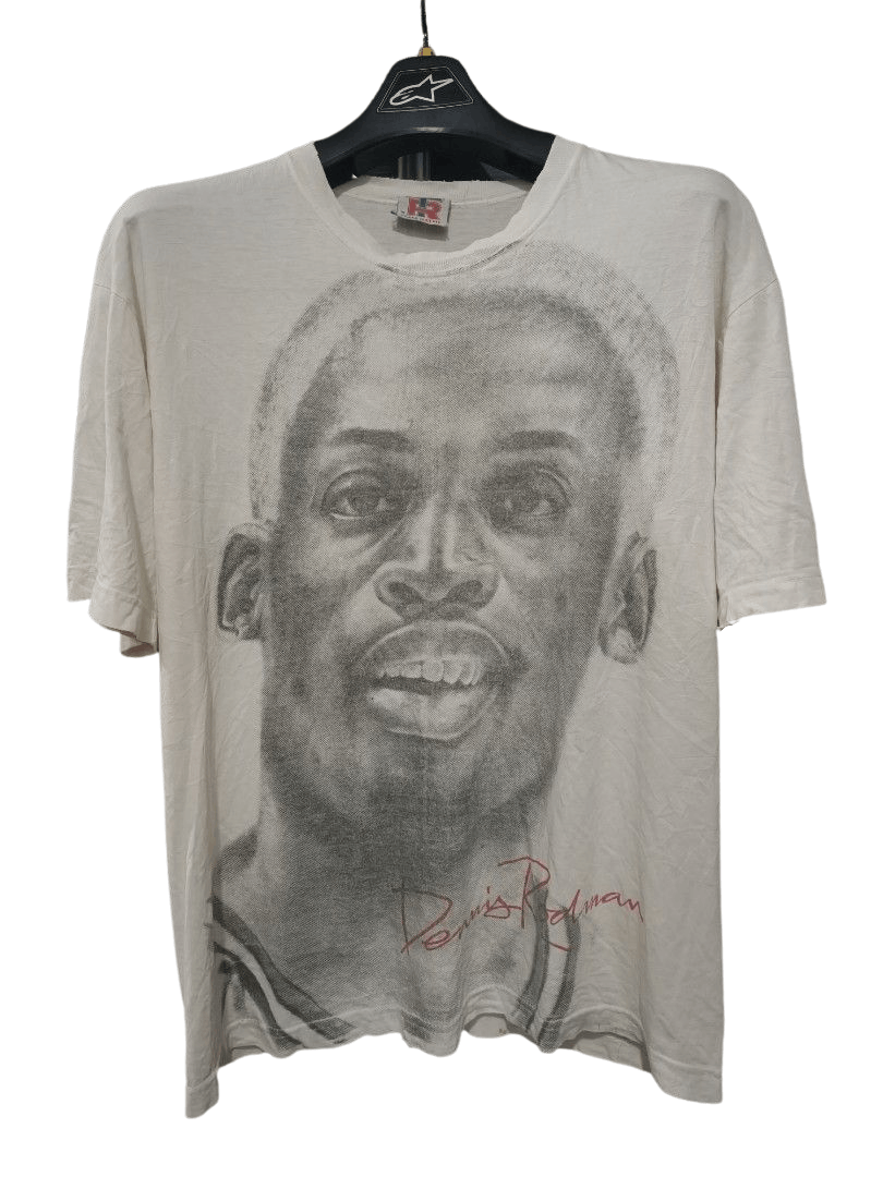 Rap Tees 90s Rodman Portrait Tee – Distressed NBA Grail Size US L / EU 52-54 / 3 - 1 Thumbnail