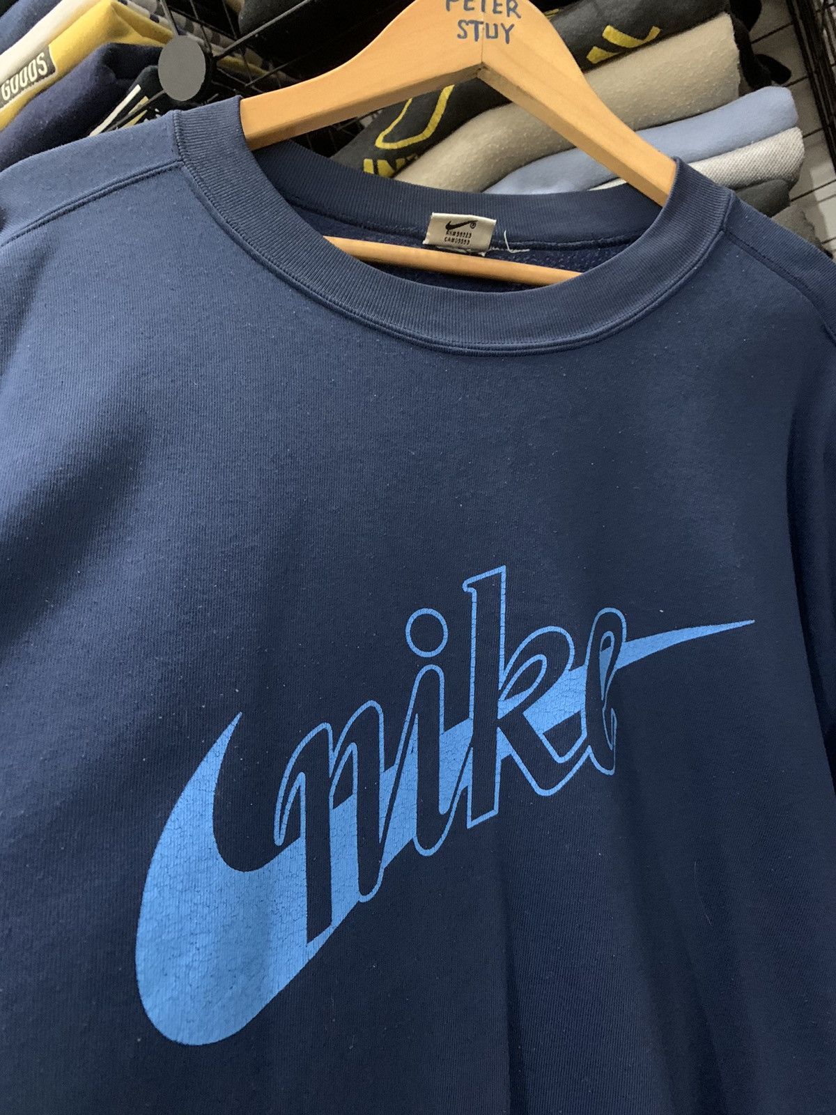 Nike × Vintage VINTAGE 90’s NIKE SWOOSH LOGO SWEATSHIRT Size US L / EU 52-54 / 3 - 2 Thumbnail