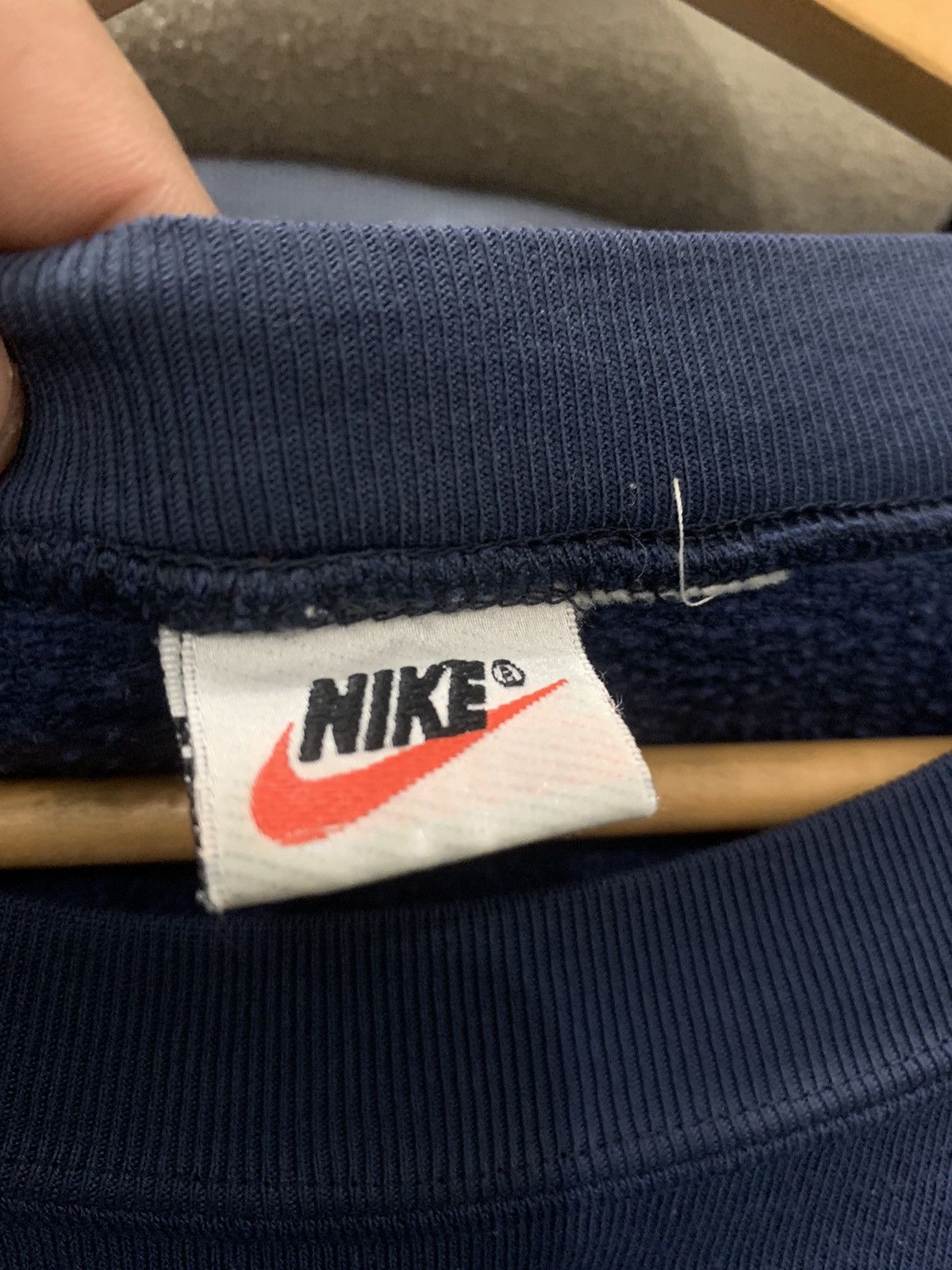 Nike × Vintage VINTAGE 90’s NIKE SWOOSH LOGO SWEATSHIRT Size US L / EU 52-54 / 3 - 5 Thumbnail