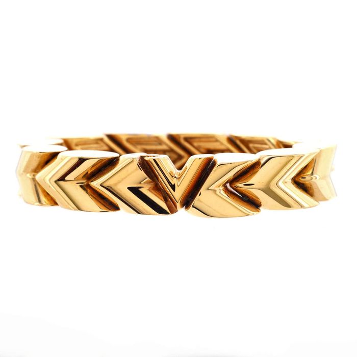 Louis Vuitton Monogram Brasle Alma M6220E Metal,Monogram Bracelet Gold, Monogram