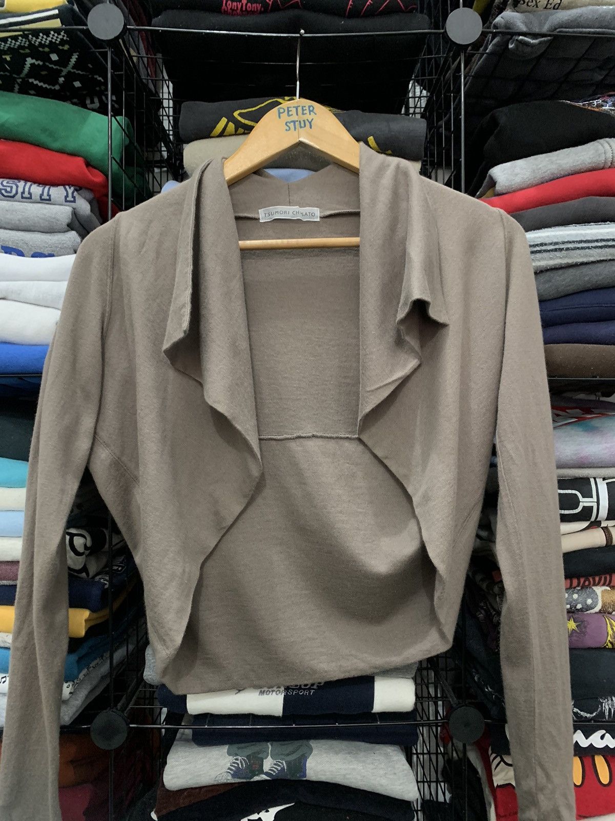 Tsumori Chisato ISSEY MIYAKE TSUMORI CHISATO CROP COTTON CARDIGAN Size US S / EU 44-46 / 1 - 2 Thumbnail