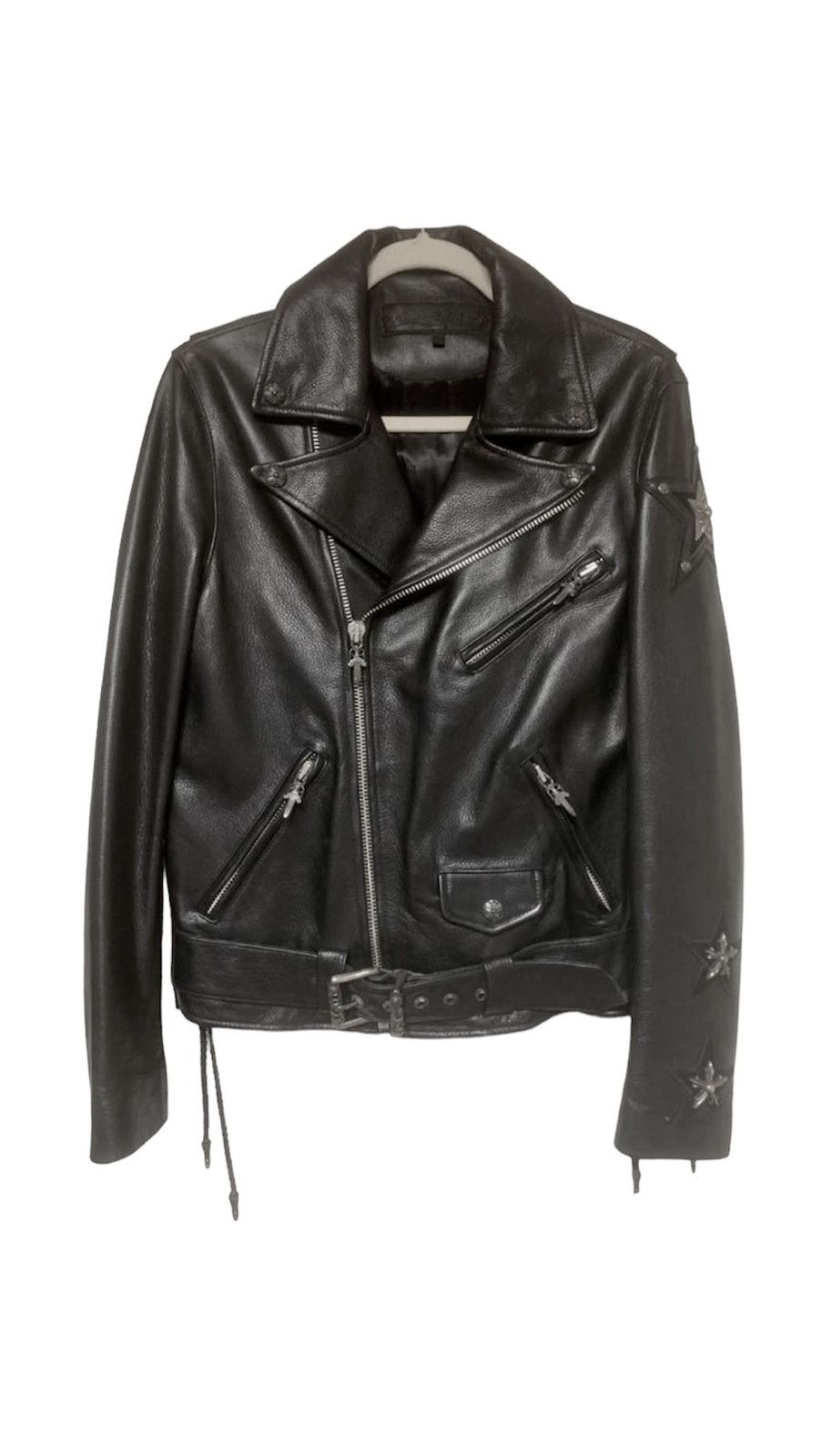 Chrome Hearts Rare Chrome Hearts JJ Dean 3STAR Dagger Zip Leather Jacket Size US M / EU 48-50 / 2 - 2 Thumbnail