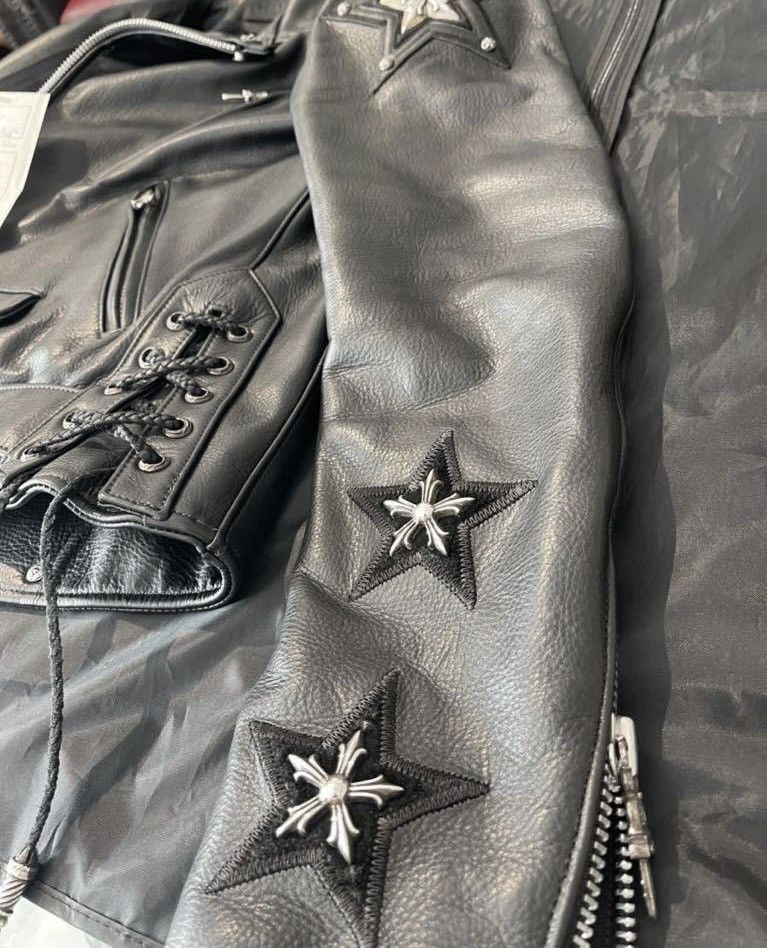 Chrome Hearts Rare Chrome Hearts JJ Dean 3STAR Dagger Zip Leather Jacket Size US M / EU 48-50 / 2 - 4 Thumbnail