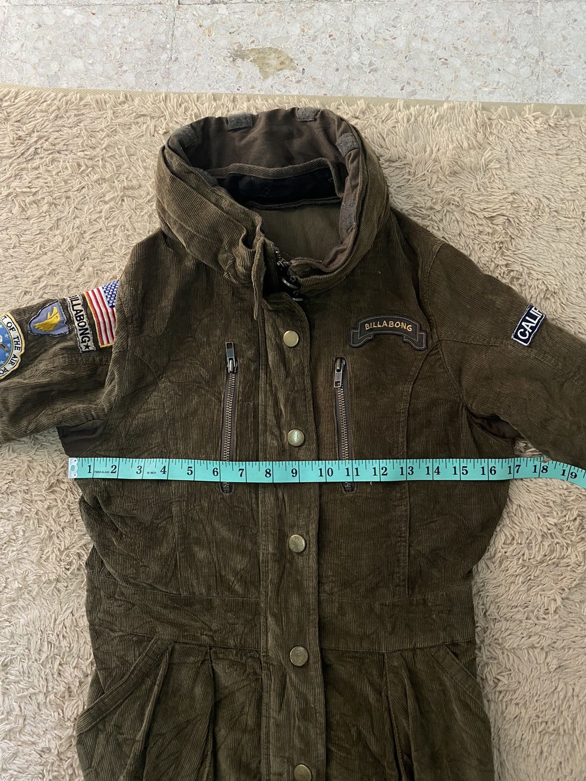 Billabong × Vintage Vintage Billabong Army Jacket Size XS / US 0-2 / IT 36-38 - 15 Thumbnail