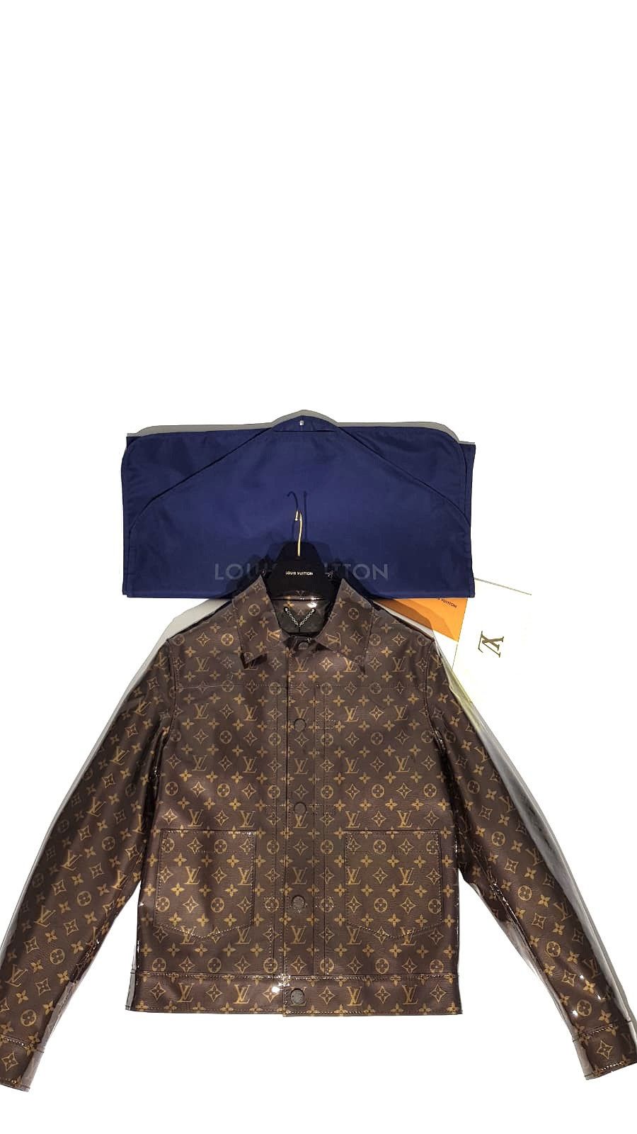 Louis Vuitton Monogram velour jacket, Grailed