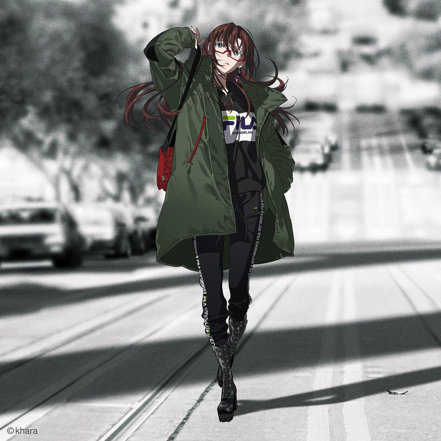 ウェア EVANGELION MODEL-02 MONSTER PARKA EVANGELION PRODUCTION MODEL-02 MONSTER PARKA (OLIVE(EVA-02