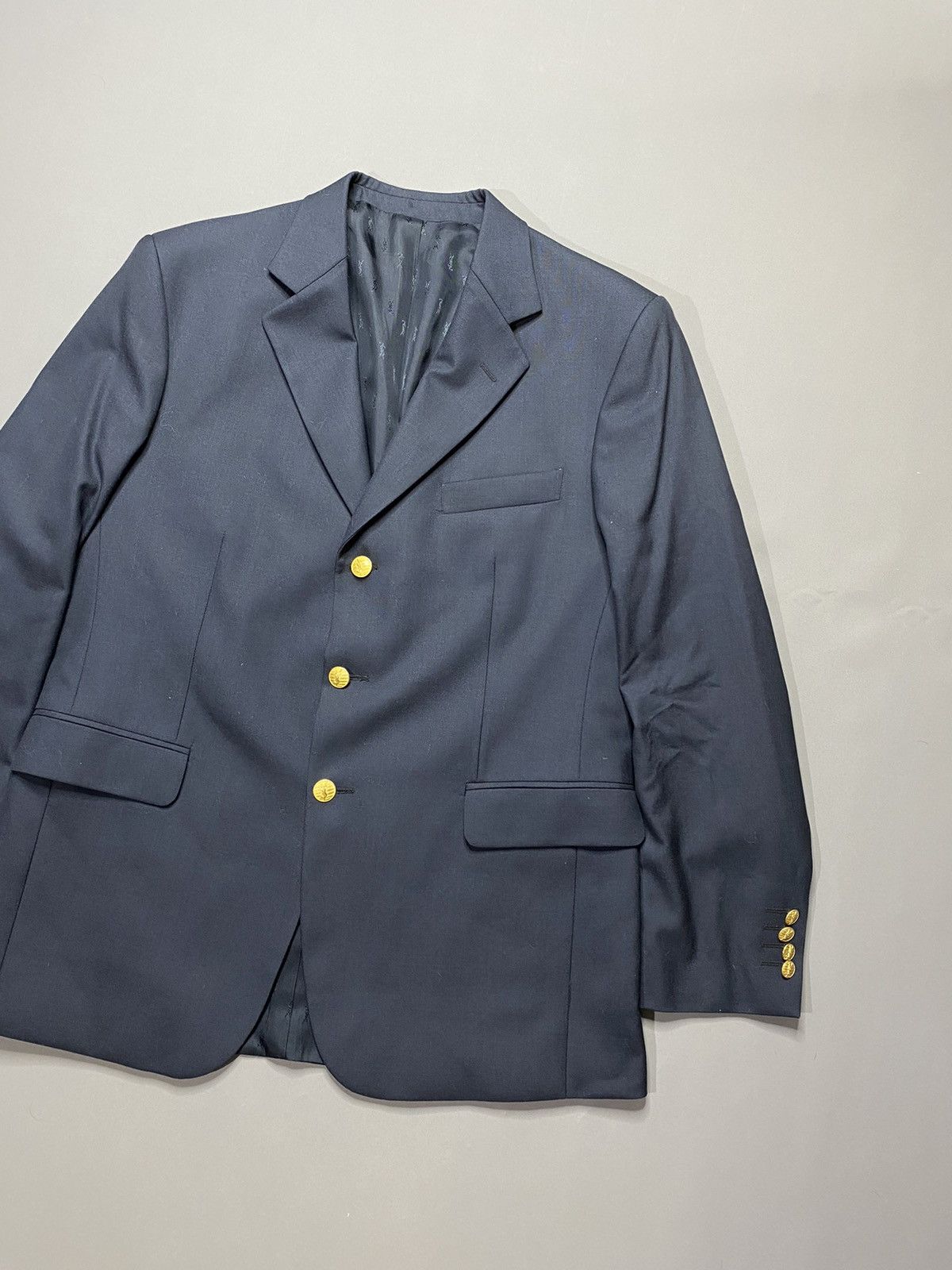 Vintage Yves Saint Laurent vintage Golden Button blazer Size 50R - 2 Thumbnail