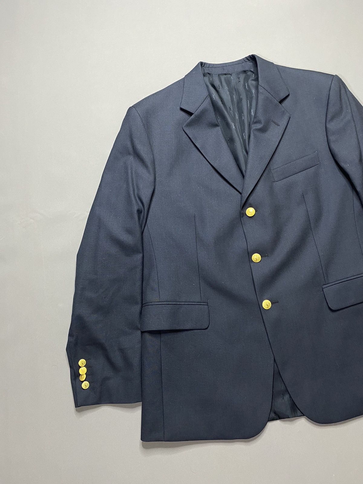 Vintage Yves Saint Laurent vintage Golden Button blazer Size 50R - 3 Thumbnail