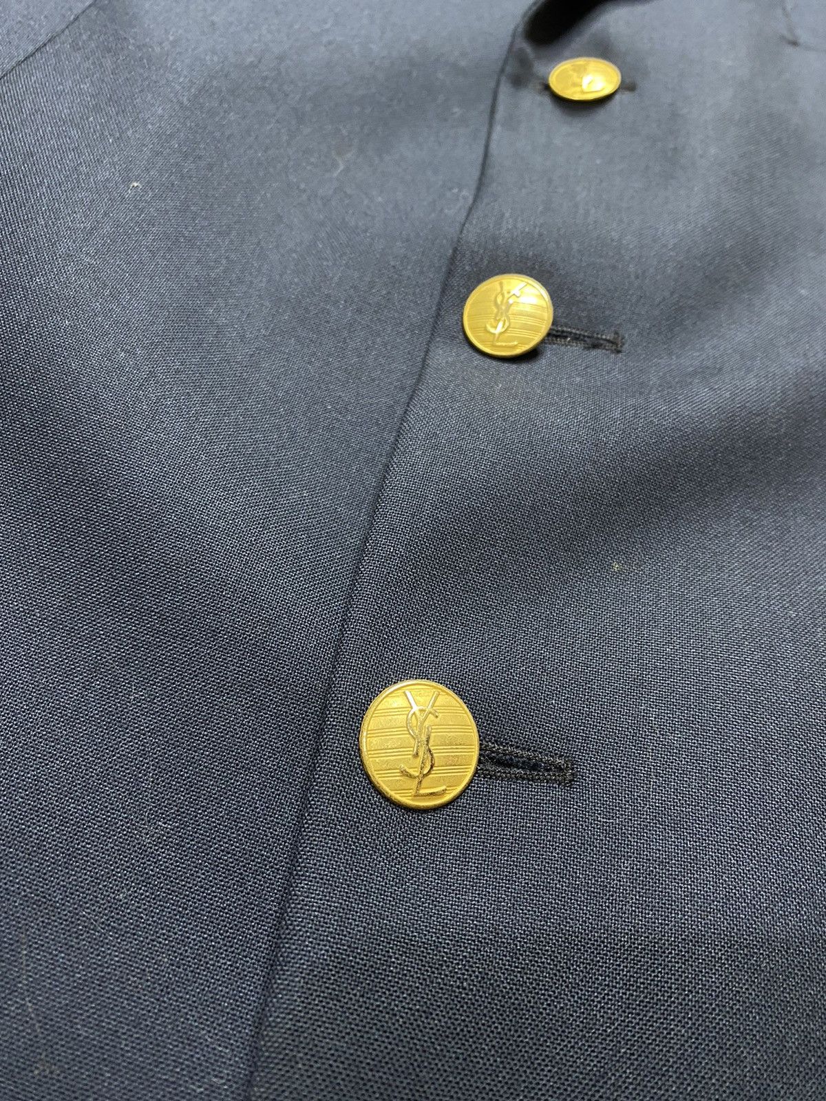 Vintage Yves Saint Laurent vintage Golden Button blazer Size 50R - 9 Thumbnail