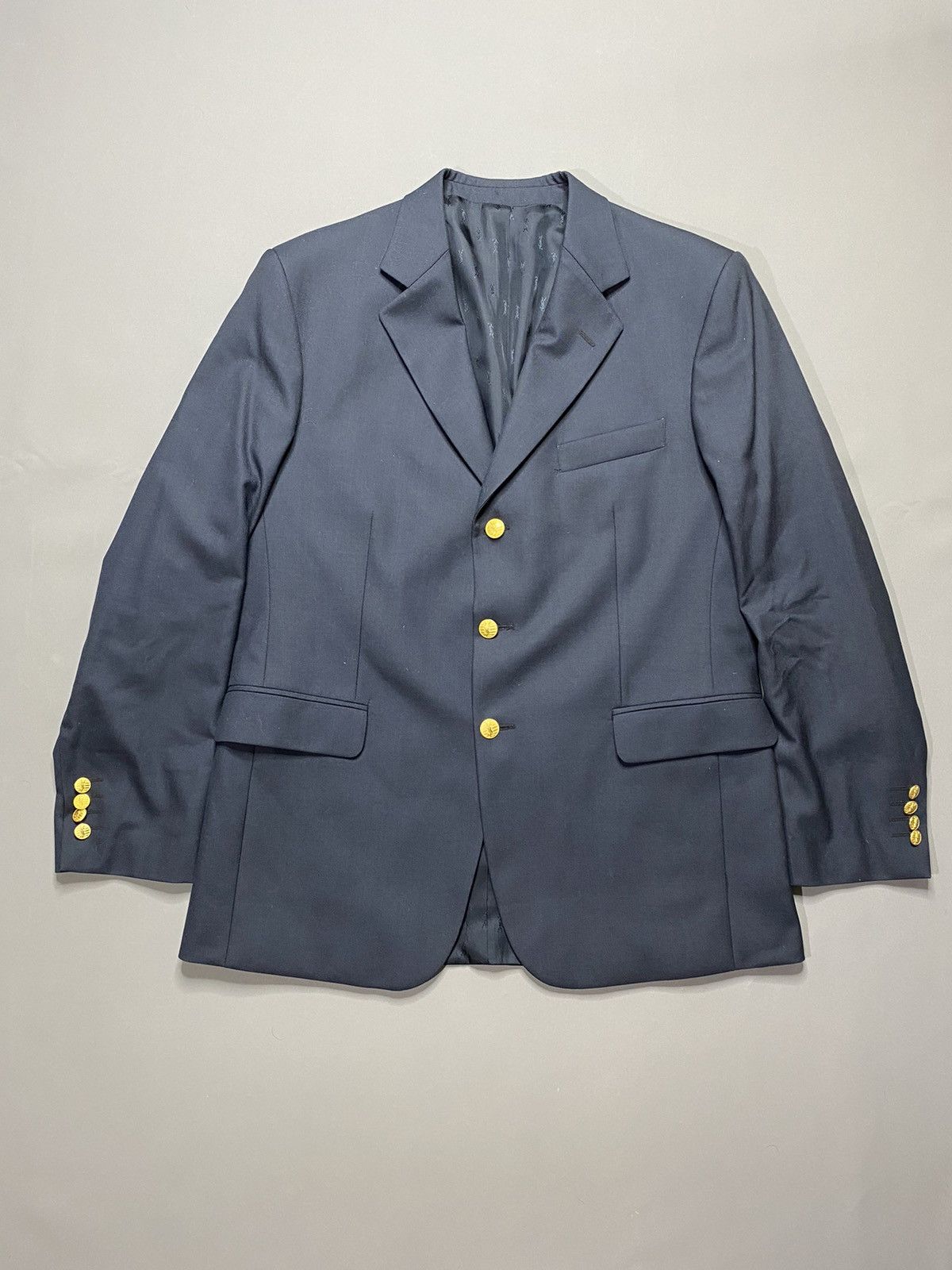 Vintage Yves Saint Laurent vintage Golden Button blazer Size 50R - 1 Thumbnail