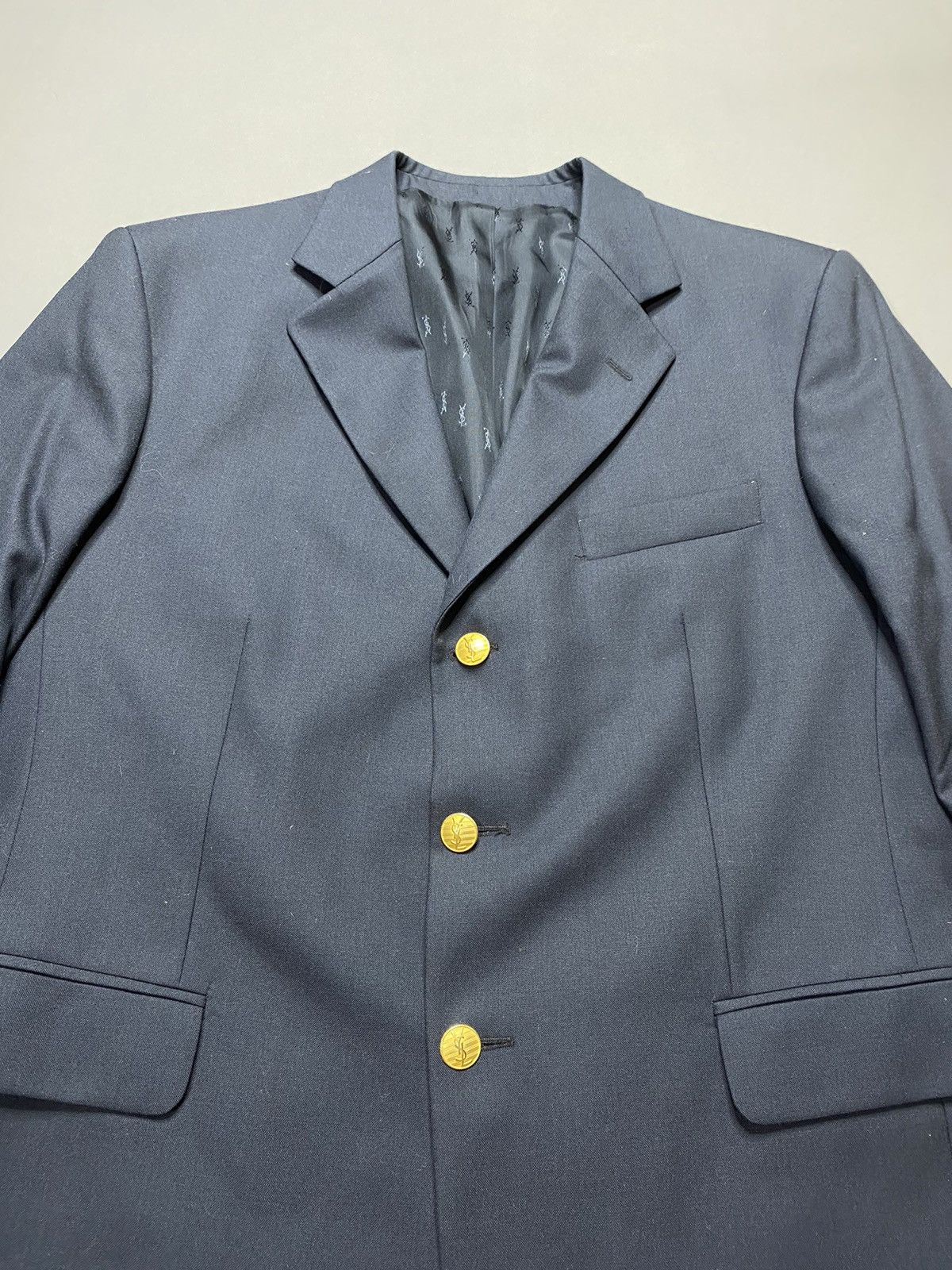 Vintage Yves Saint Laurent vintage Golden Button blazer Size 50R - 4 Thumbnail