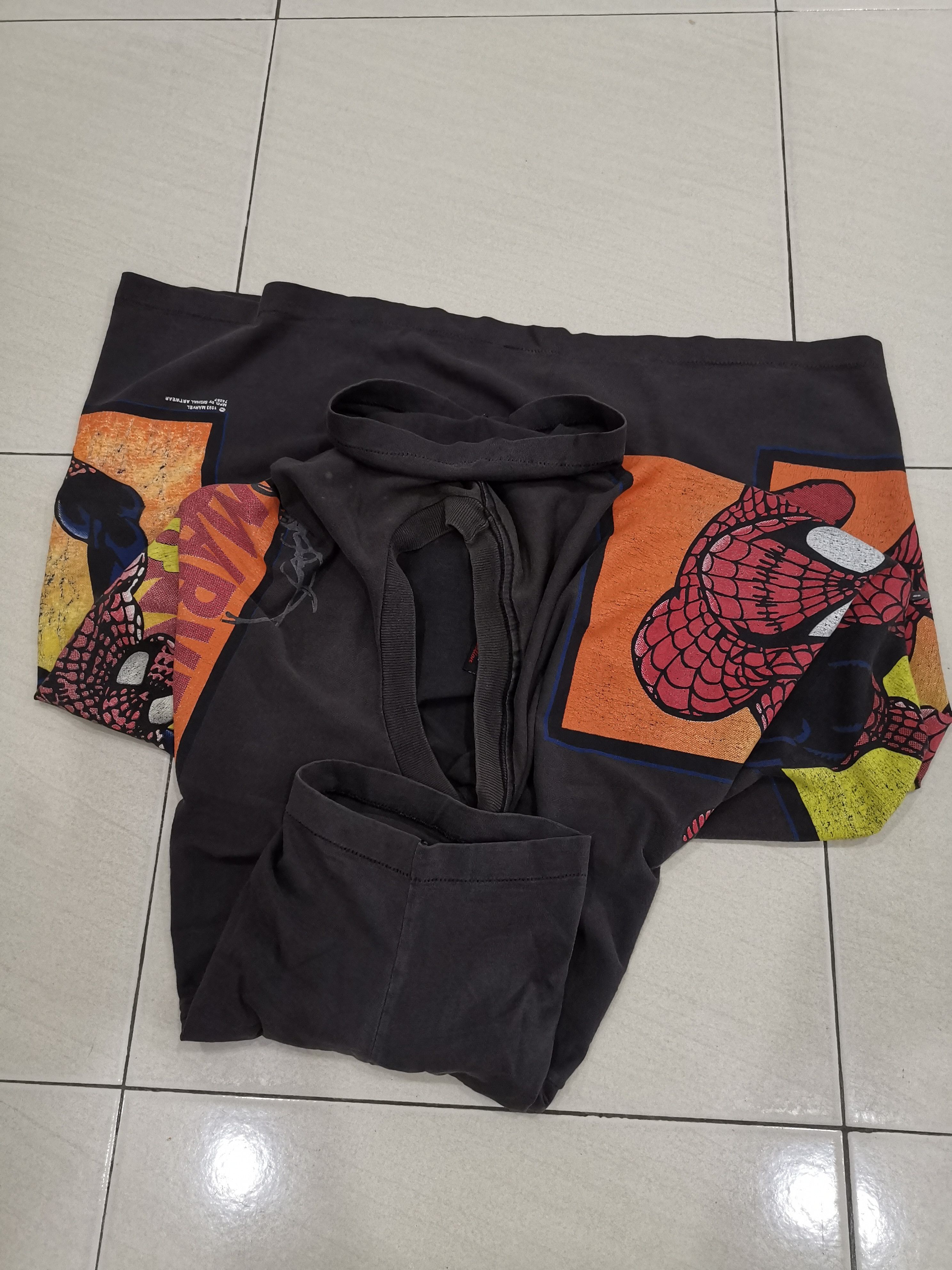 Marvel Comics × Vintage VTG Spiderman 90s Marvel Comics Overprint Tshirt Size US XL / EU 56 / 4 - 7 Thumbnail