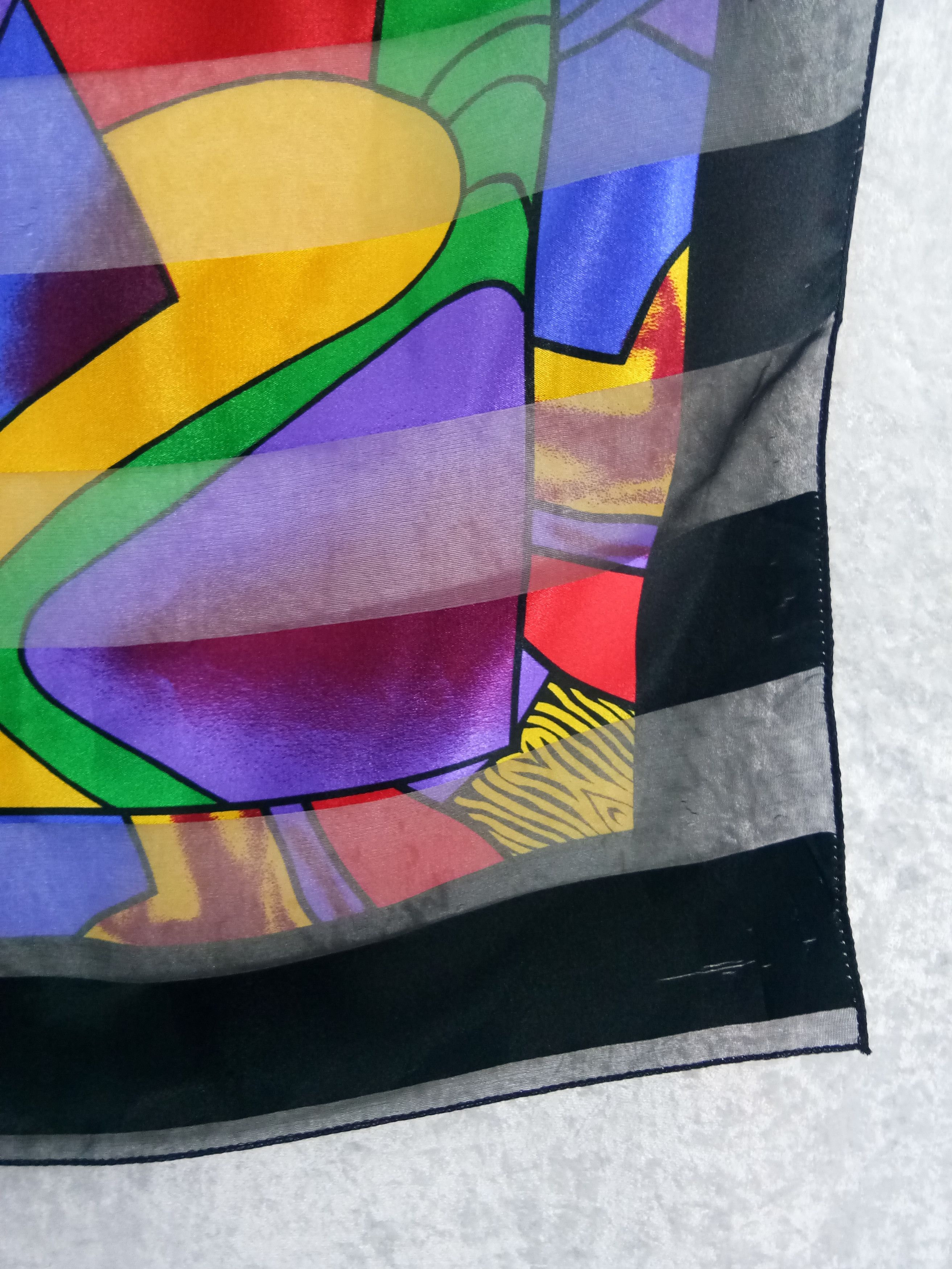 Vintage Vintage Picasso Silk Scarf / Square Scarf - SCA60 Size ONE SIZE - 5 Preview