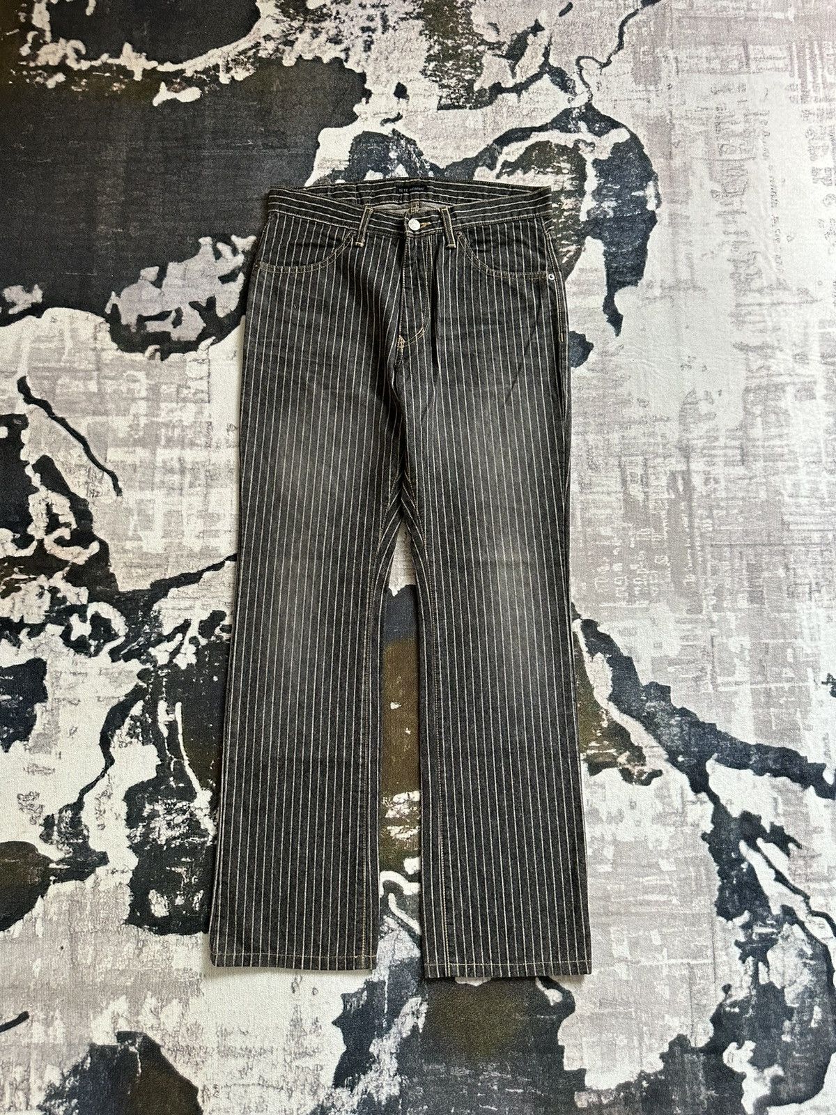 image of Kiminori Morishita x Tete Homme 00S Tete Homme Hickory Stripes Denim, Men's (Size 31)