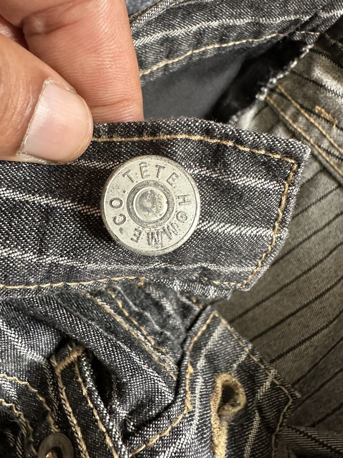 Kiminori Morishita 00s Tete Homme Kiminori Morishita era Wabash denim Size US 31 - 16 Thumbnail