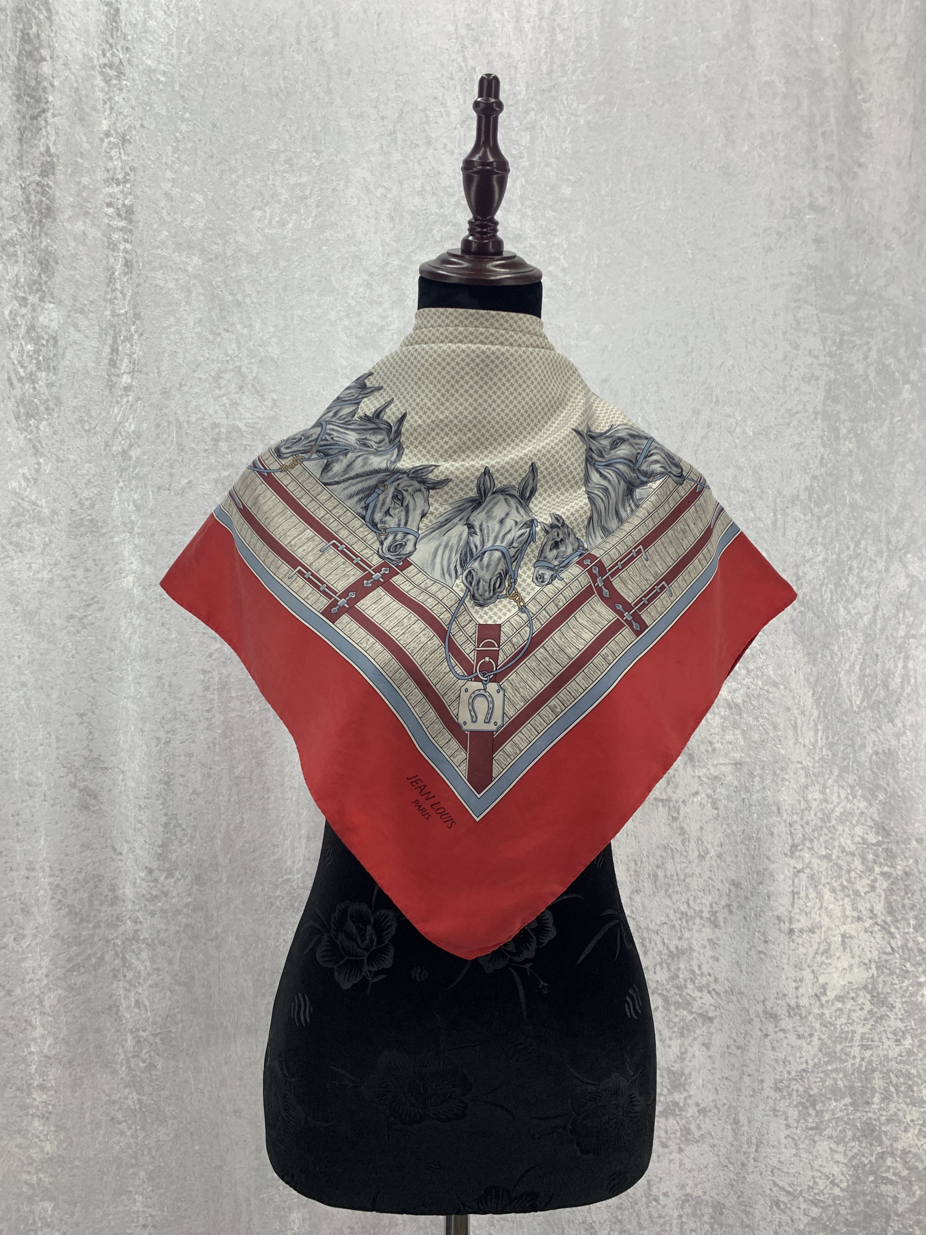 Vintage Jean Louis Silk Scarf / Square Scarf - SCA69