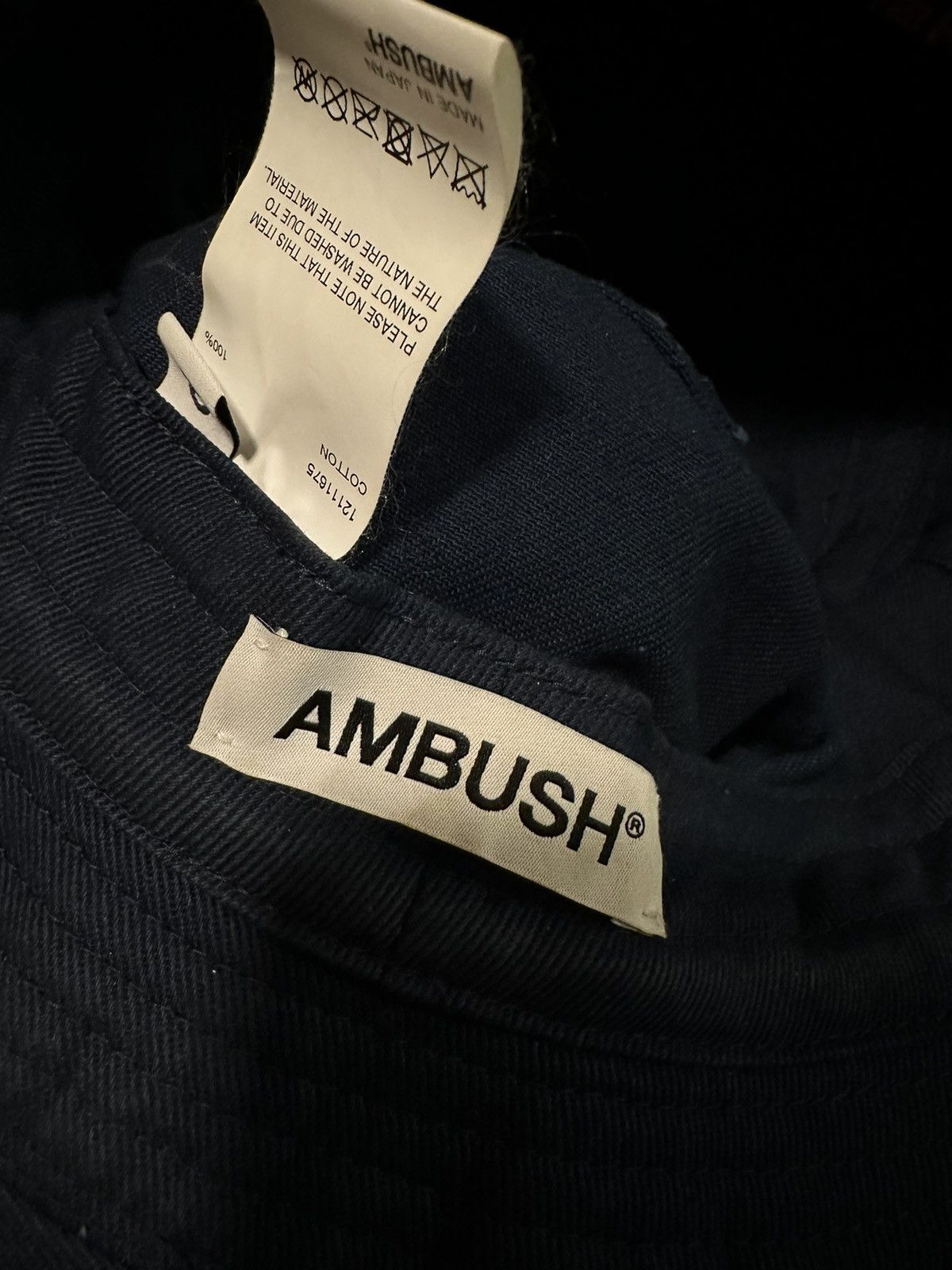 Ambush Design Ambush Navy Logo Bucket Hat Size ONE SIZE - 3 Thumbnail