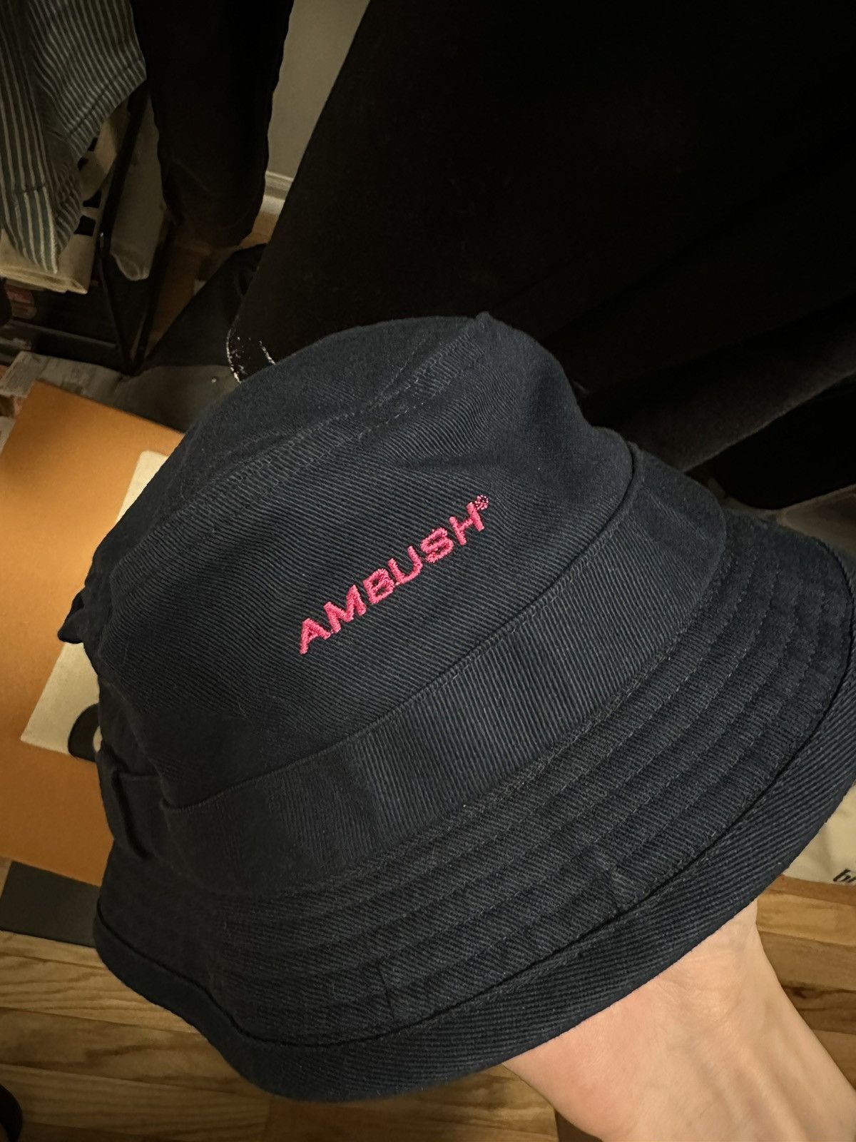 Ambush Design Ambush Navy Logo Bucket Hat Size ONE SIZE - 6 Thumbnail