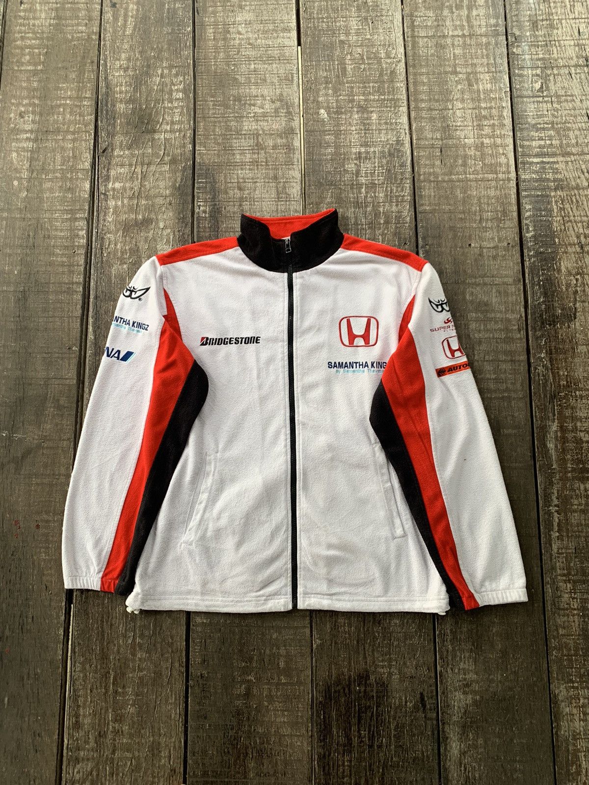 Honda super aguri F1 fleece full zipper
