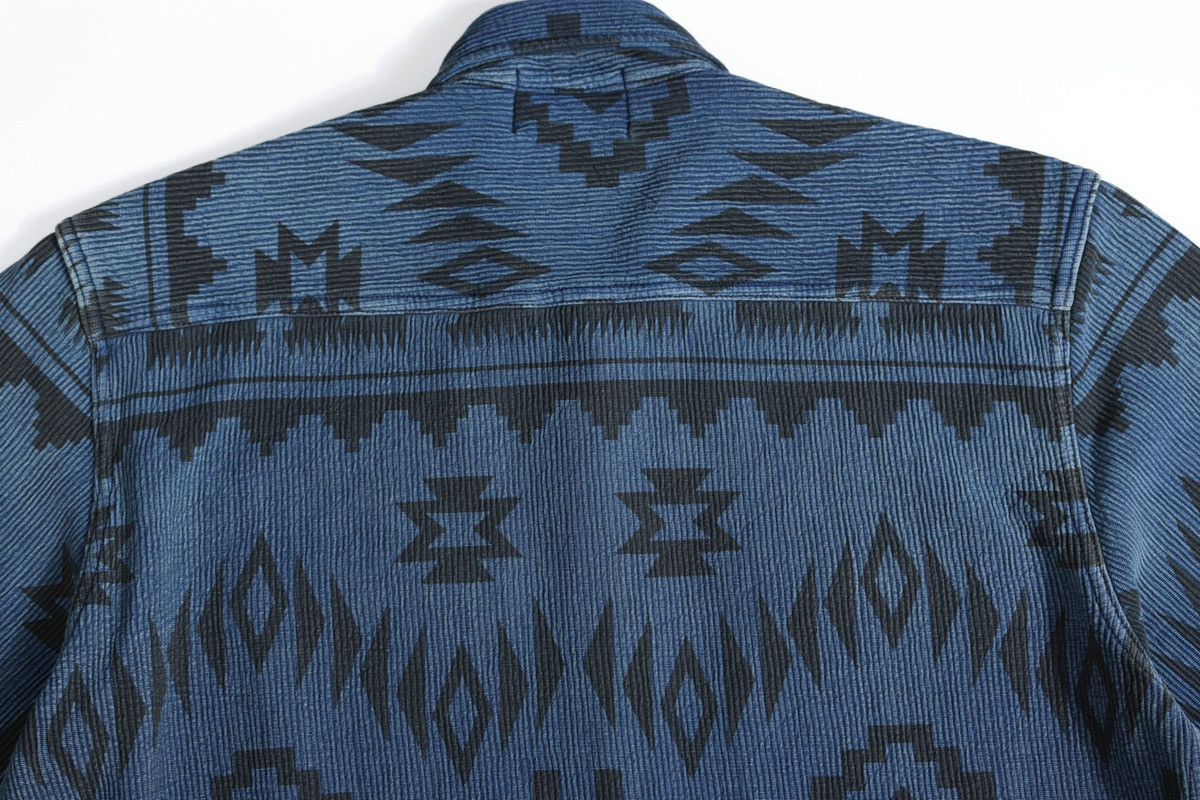 RRL Ralph Lauren Southwestern Corduroy Work Shirt Aztec Indian Serape Size US S / EU 44-46 / 1 - 18 Thumbnail