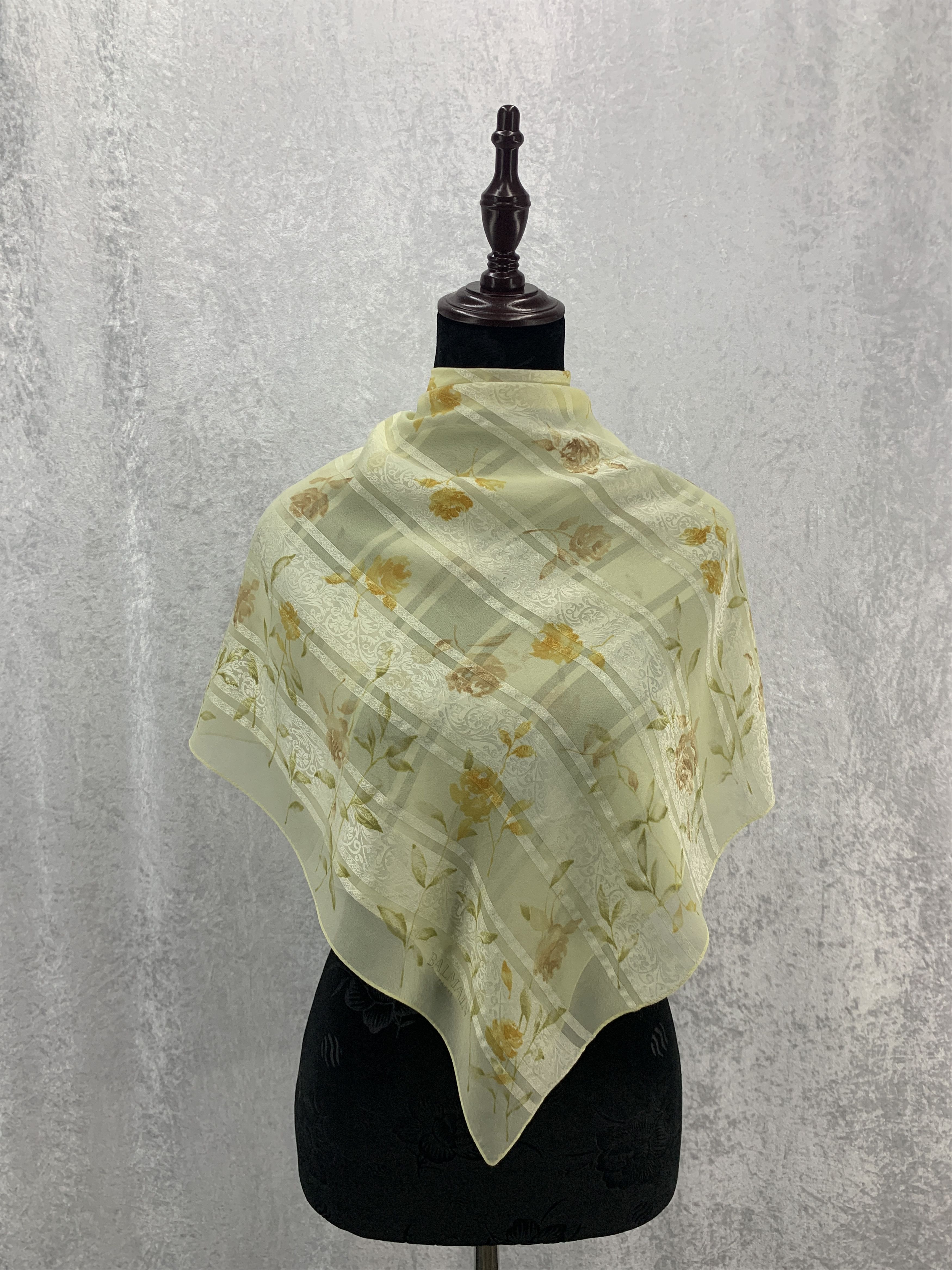 Vintage Pierre Balmain Silk Scarf Square Scarf SCA77